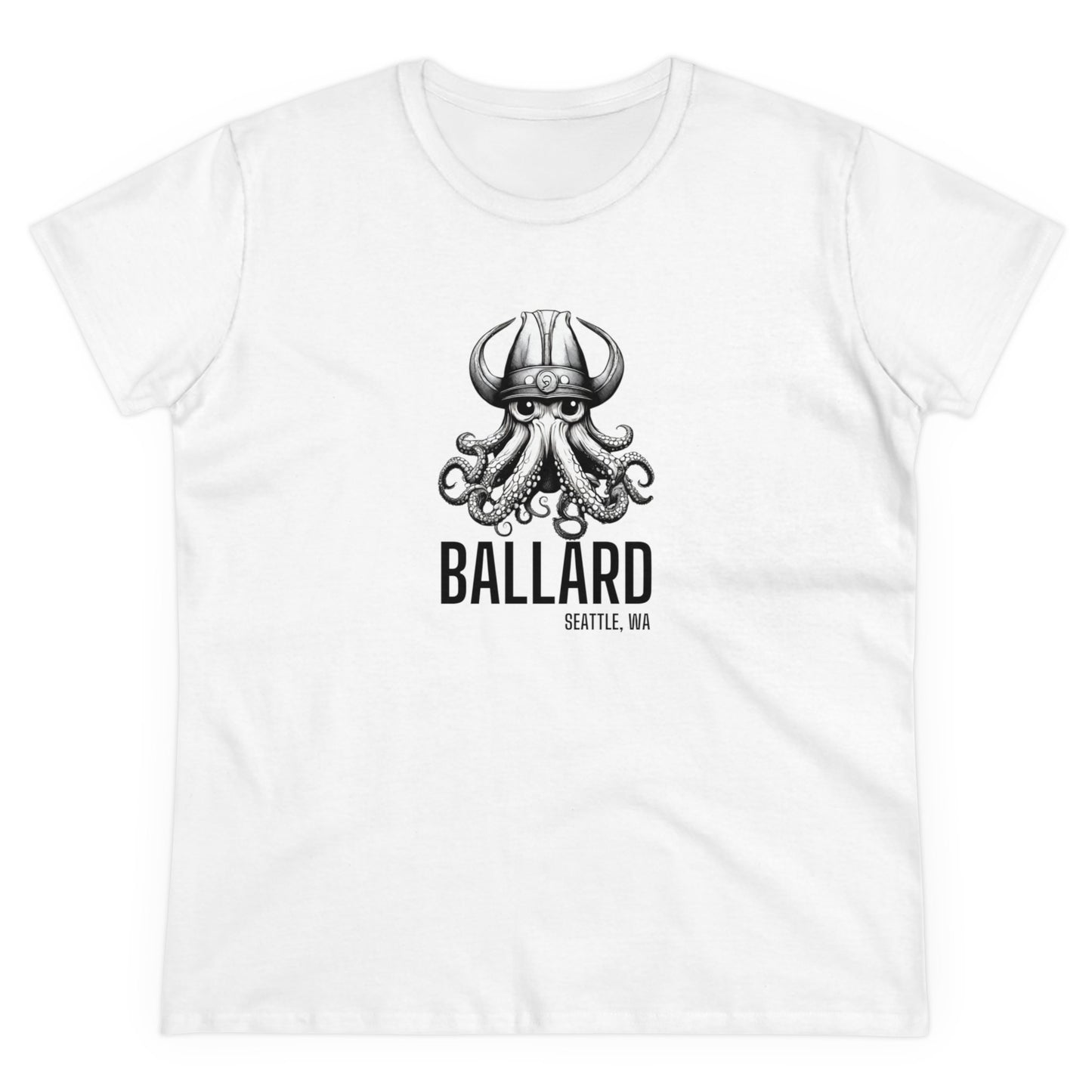 Ballard Octopus Women's Midweight Cotton Tee