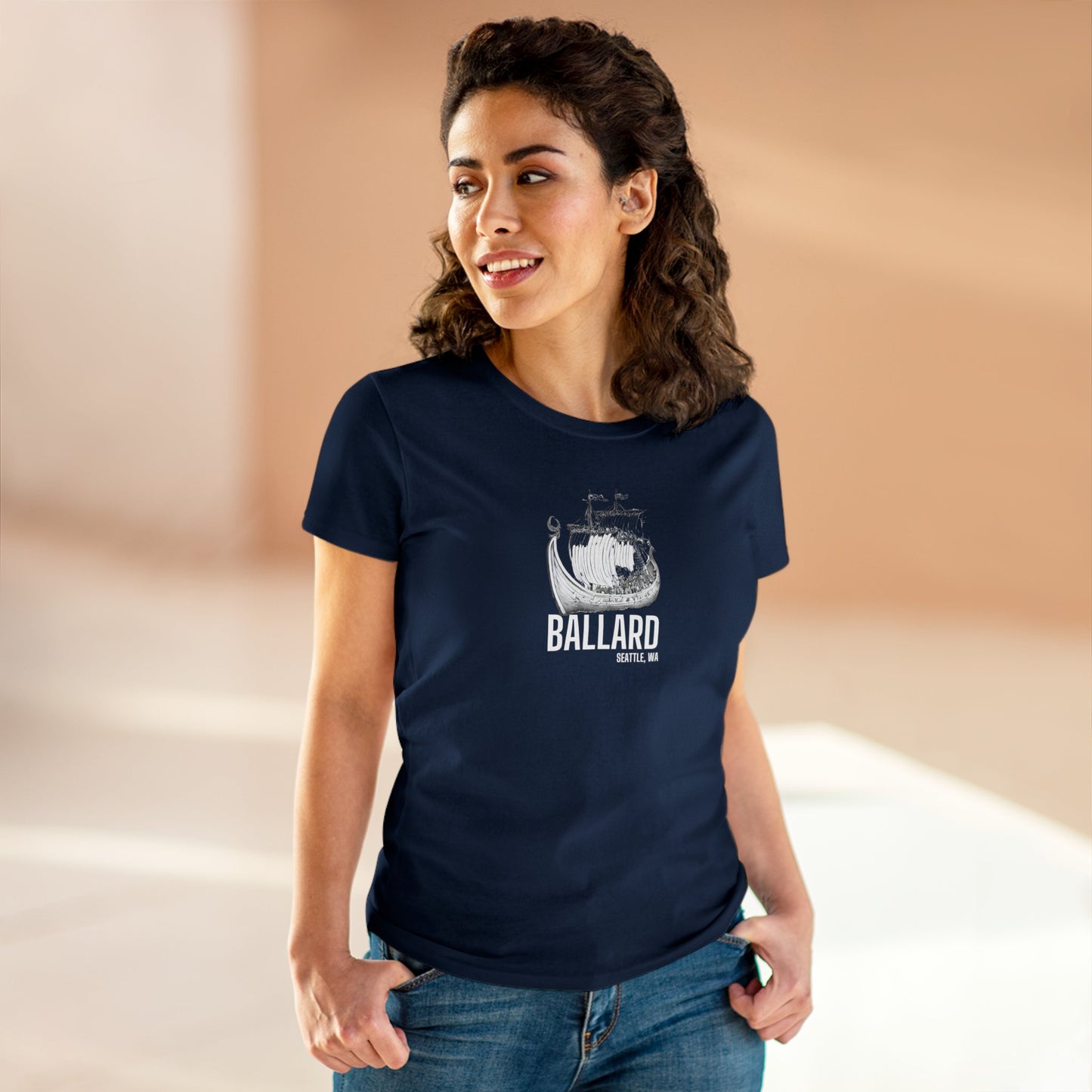 Ballard Seattle Women's Midweight Cotton Tee