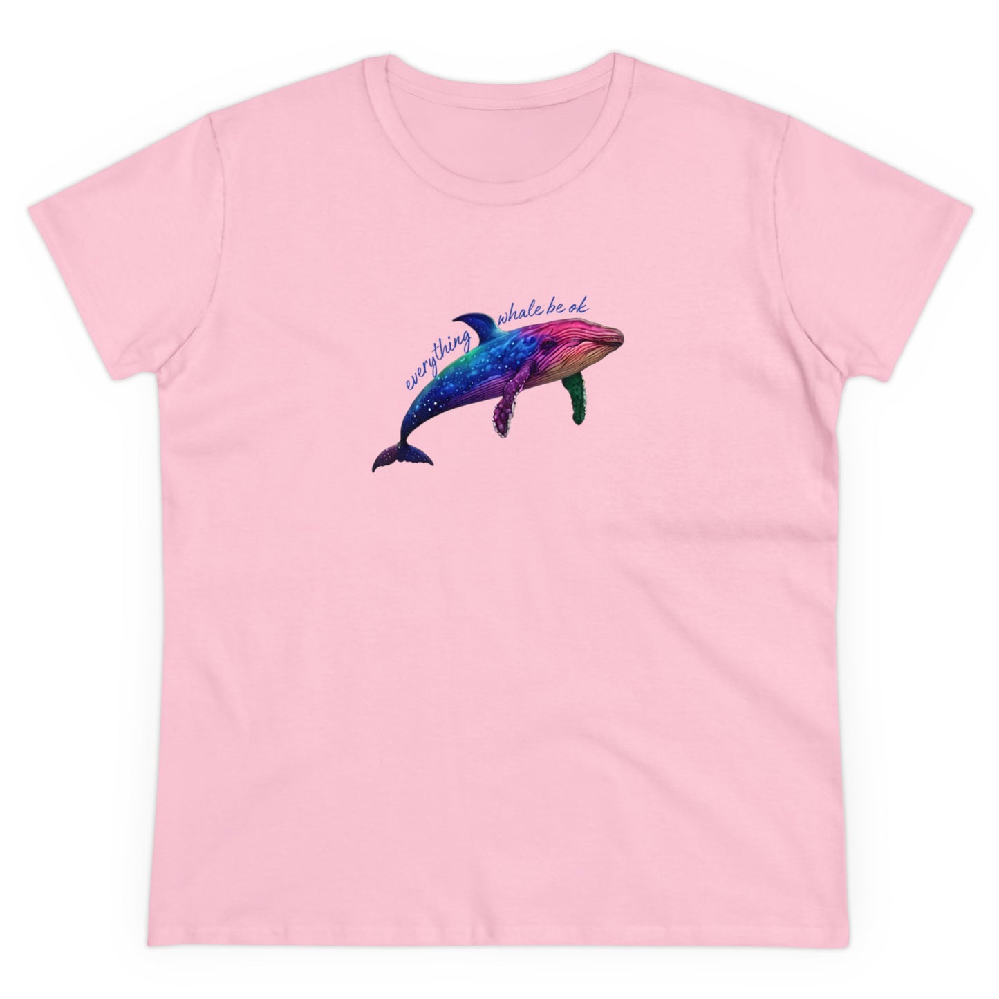 Everything Whale Be Ok Women's Midweight Cotton Tee