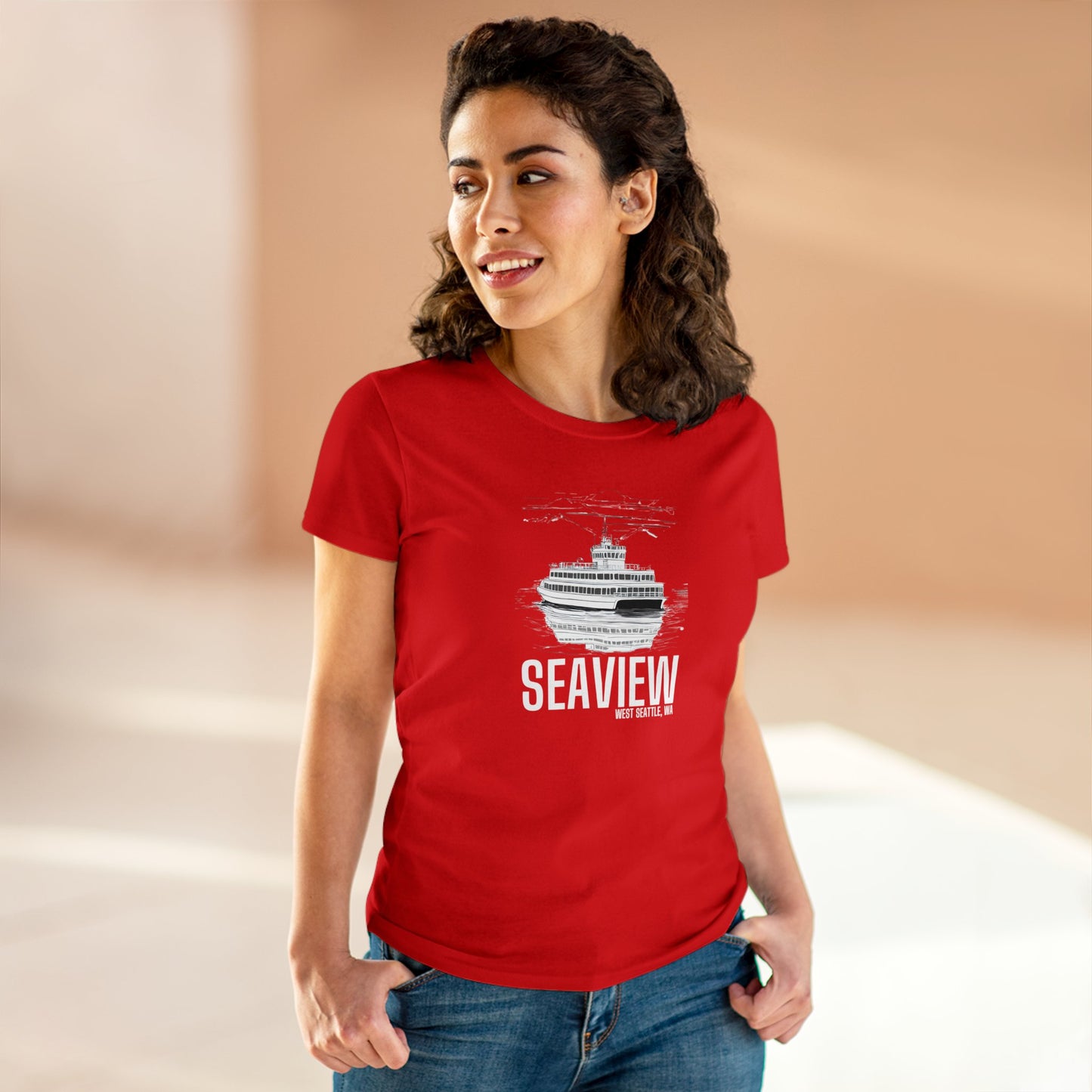 Seaview West Seattle Women's Midweight Cotton Tee