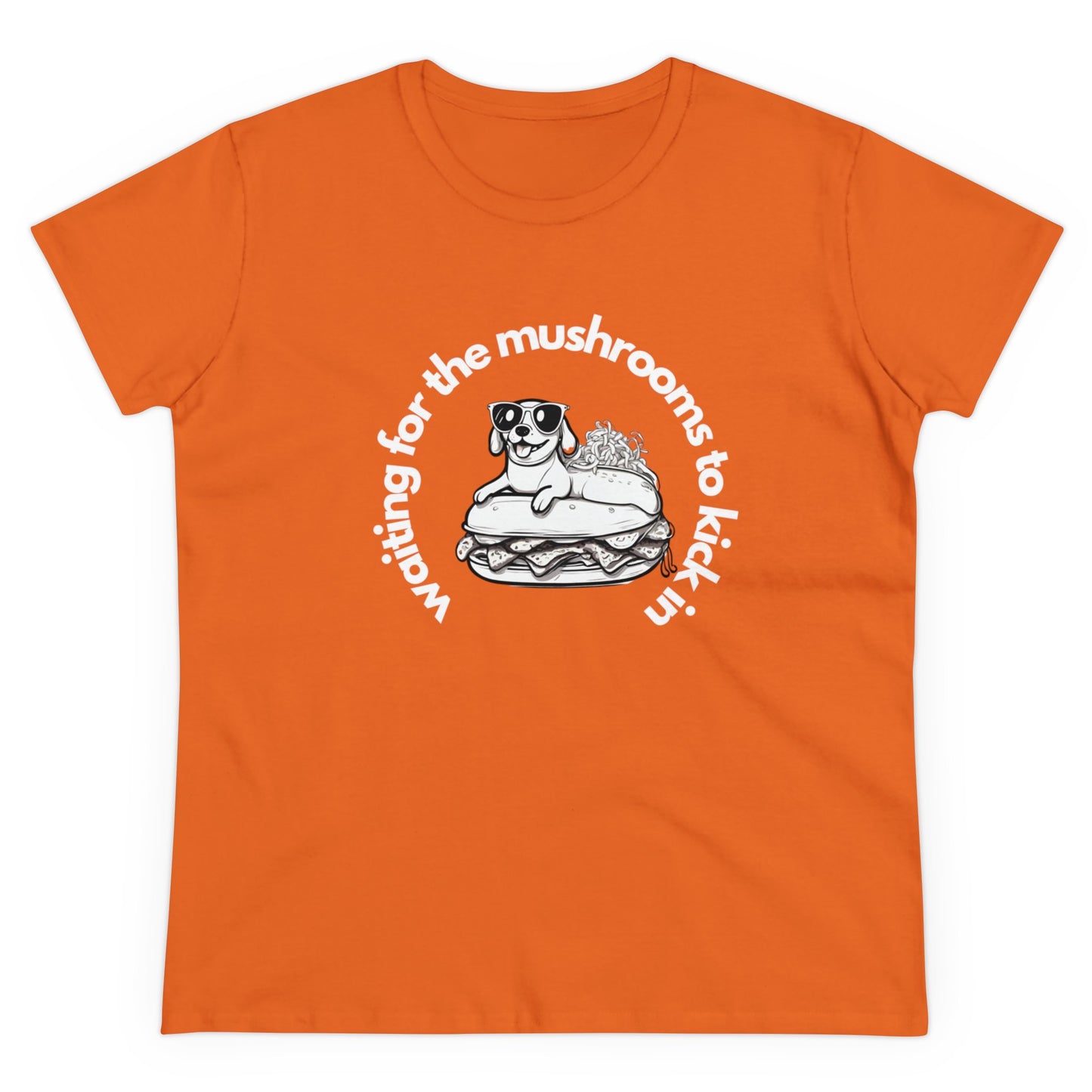 Waiting for the mushrooms Women's Midweight Cotton Tee