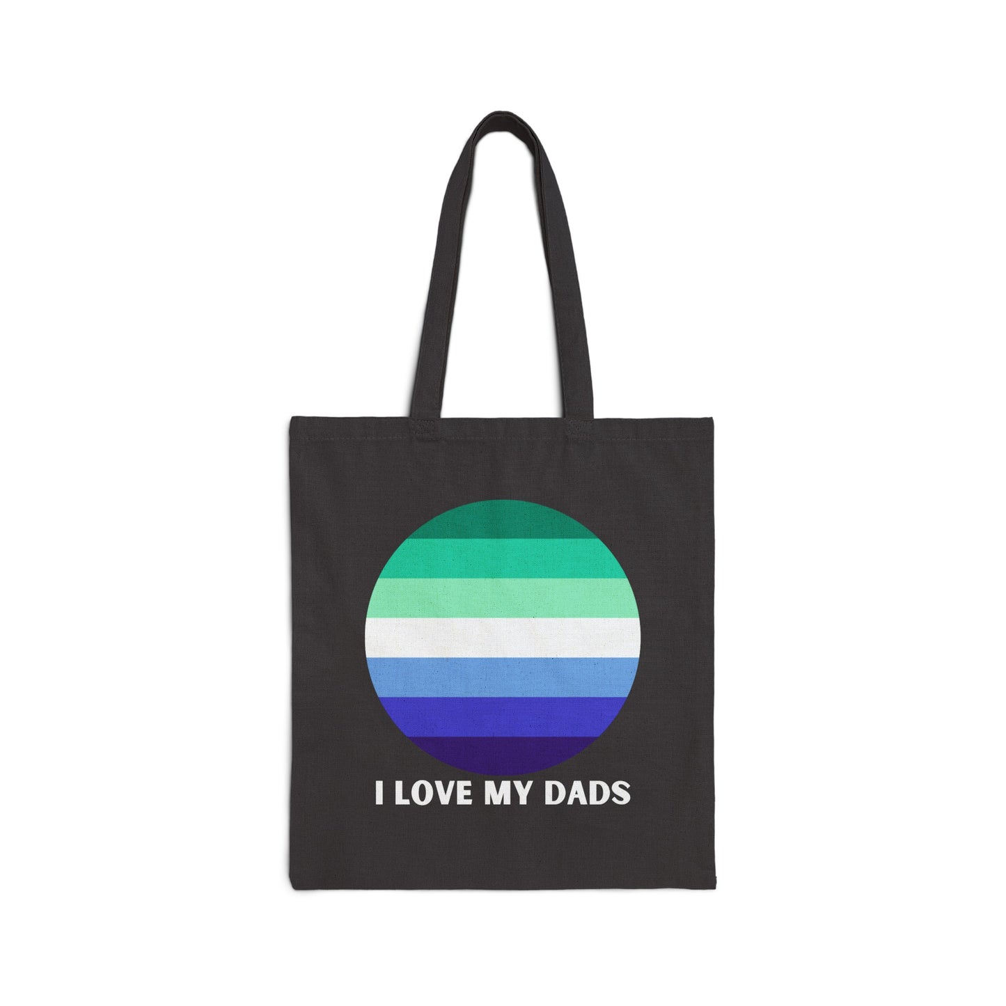 I Love My Dads Cotton Canvas Tote Bag