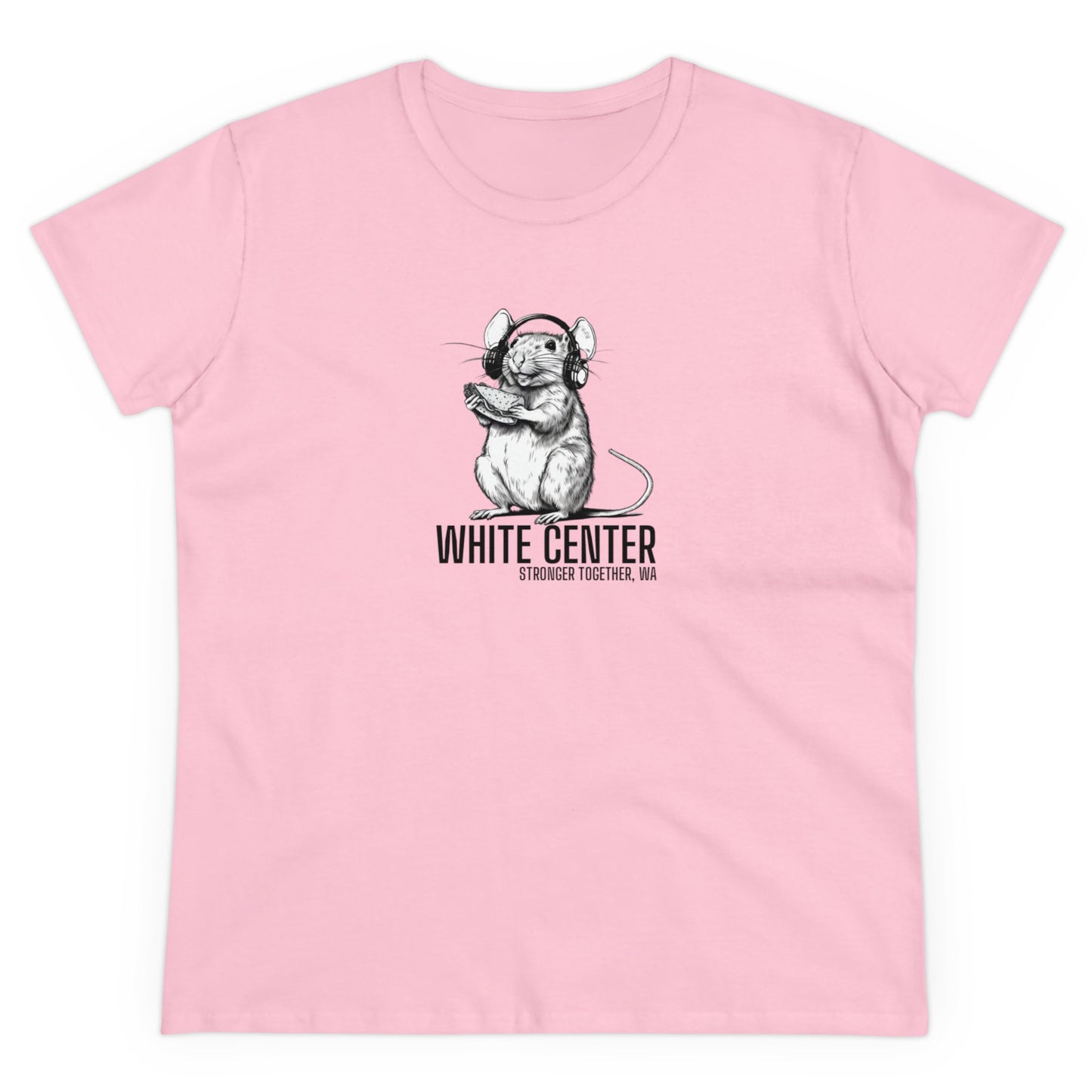 White Center WA Women's Midweight Cotton Tee