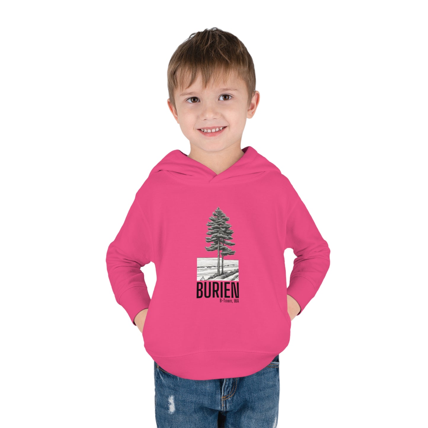 Burien WA Toddler Pullover Fleece Hoodie