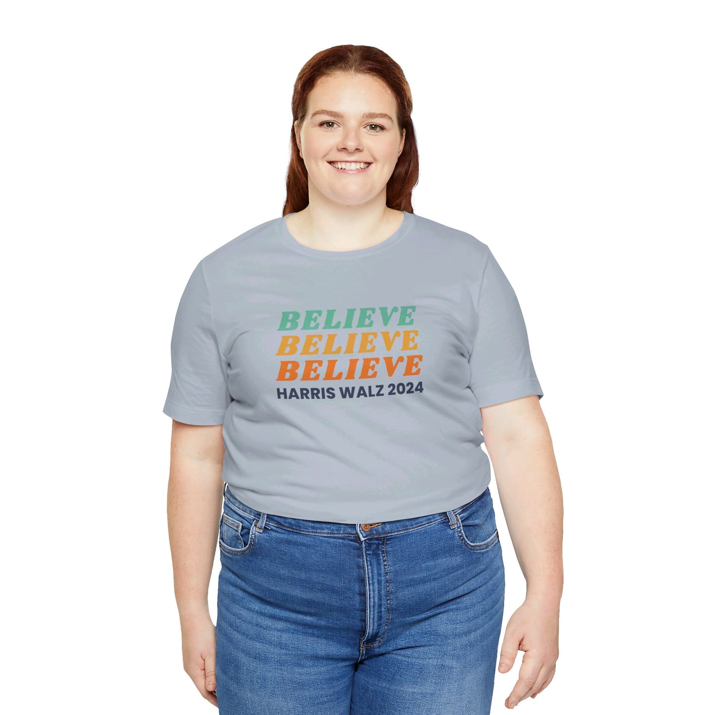 Believe Harris Walz Jersey Short Sleeve Tee