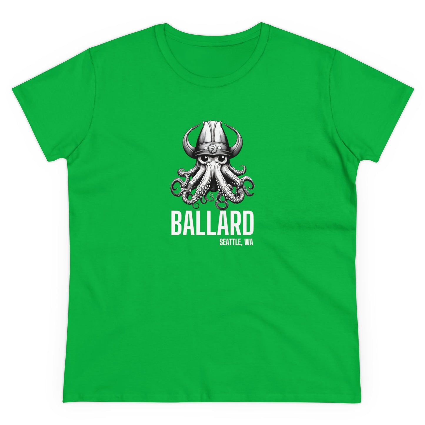 Ballard Octopus Women's Midweight Cotton Tee