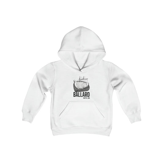 Ballard Seattle Youth Heavy Blend Hooded Sweatshirt