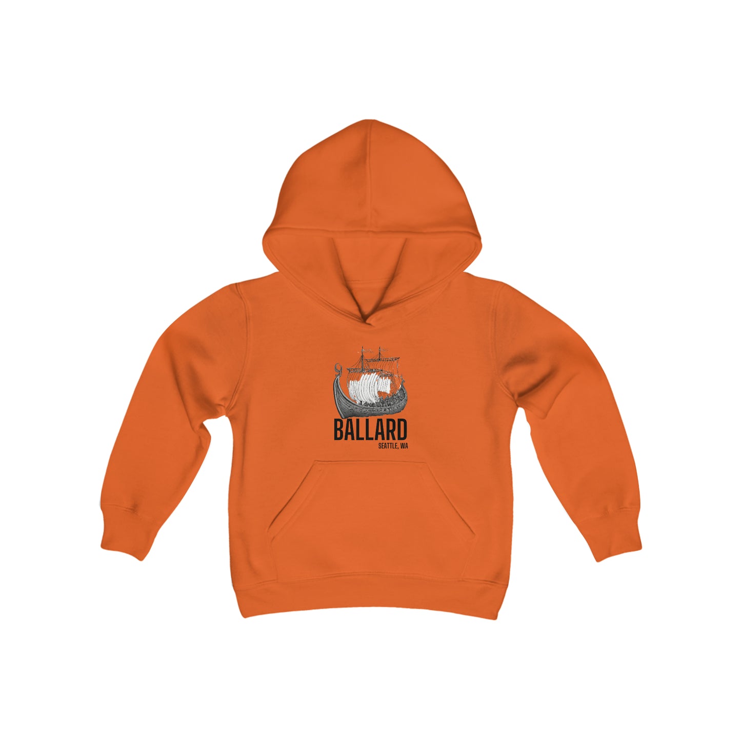 Ballard Seattle Youth Heavy Blend Hooded Sweatshirt