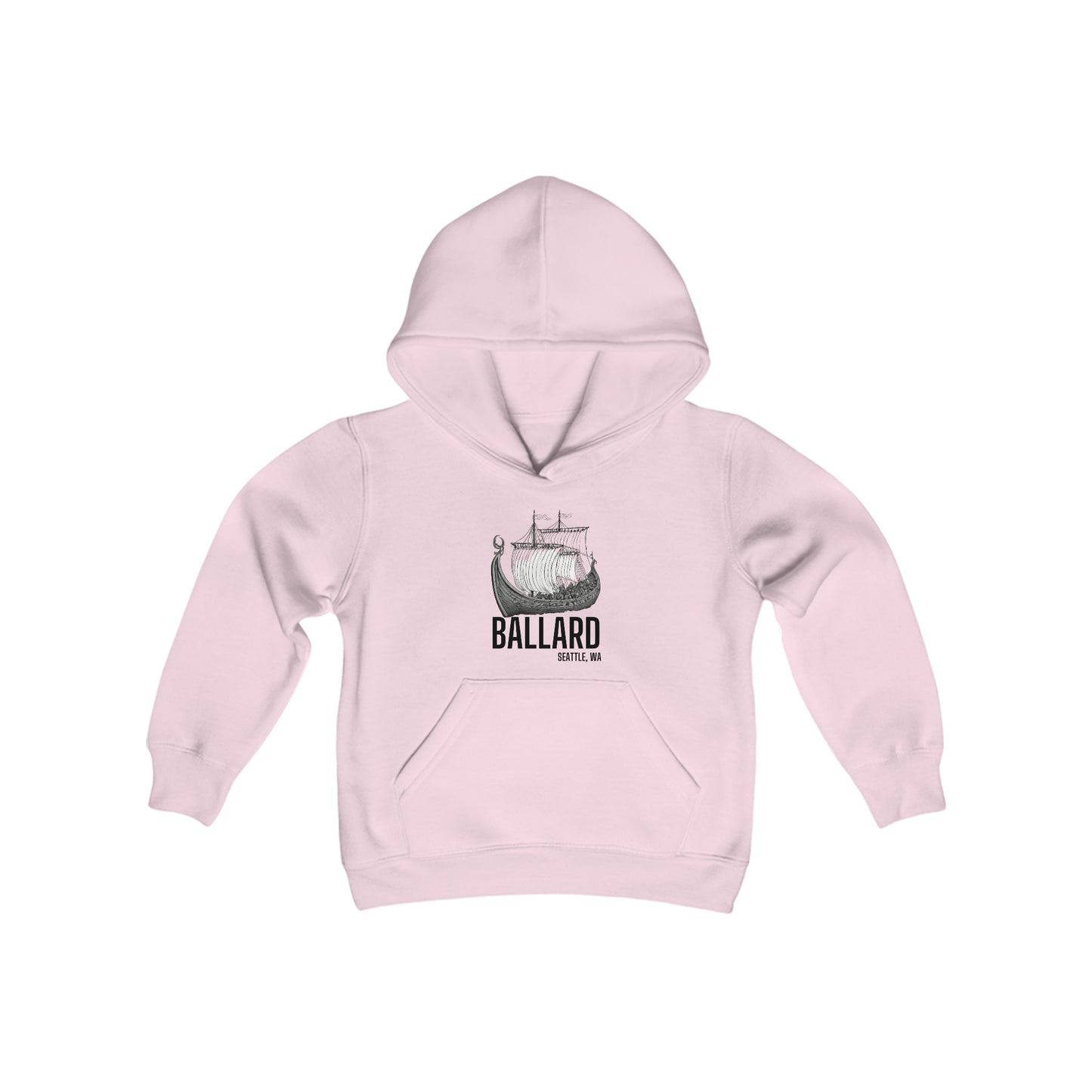 Ballard Seattle Youth Heavy Blend Hooded Sweatshirt