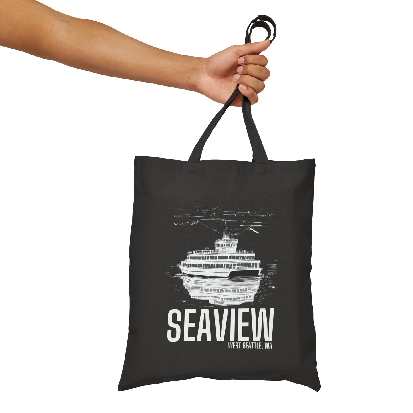 Seaview West Seattle Cotton Canvas Tote Bag