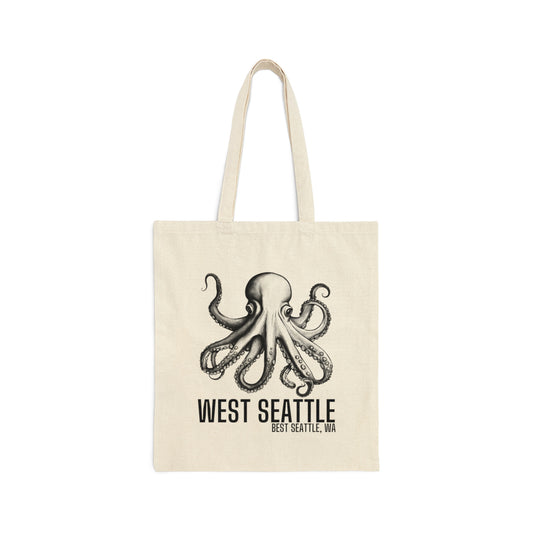 West Seattle Best Seattle Cotton Canvas Tote Bag