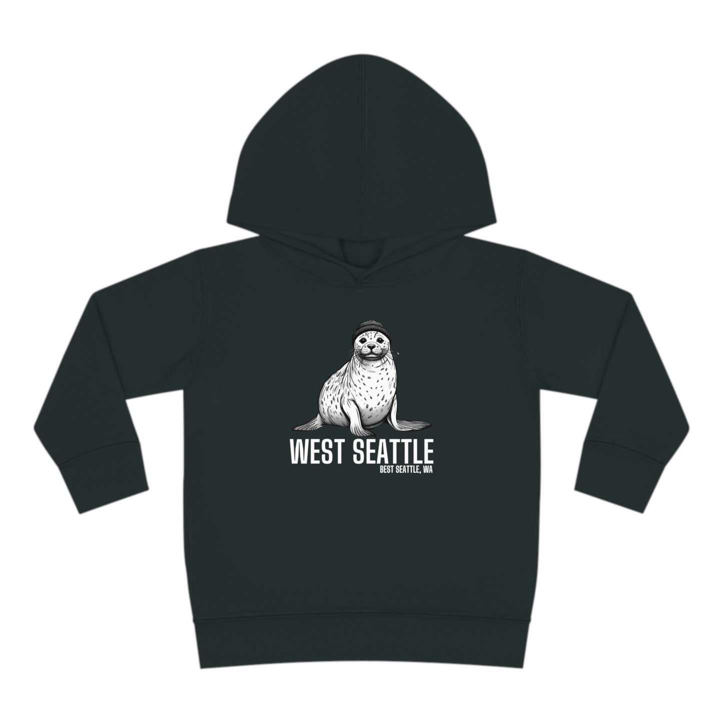 West Seattle Harbor Seal Toddler Pullover Fleece Hoodie