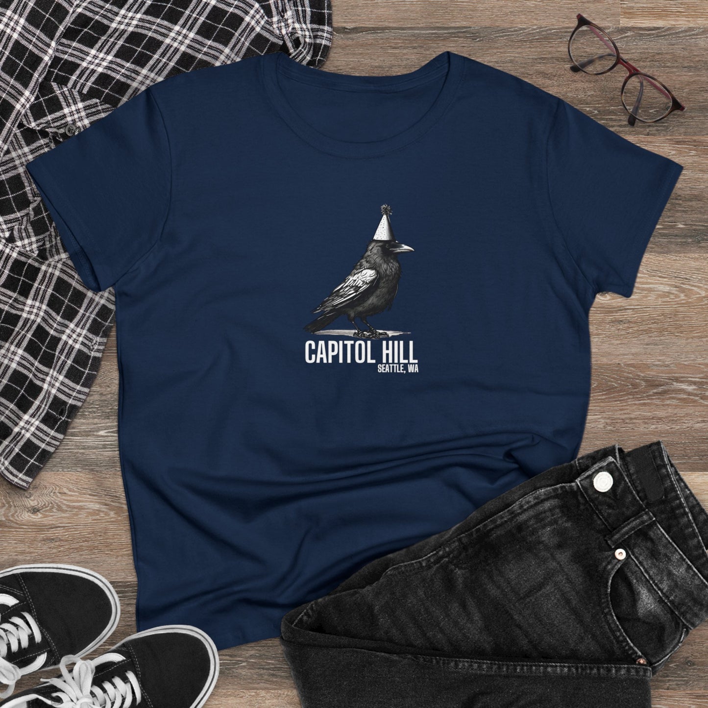 Capitol Hill Seattle Women's Midweight Cotton Tee