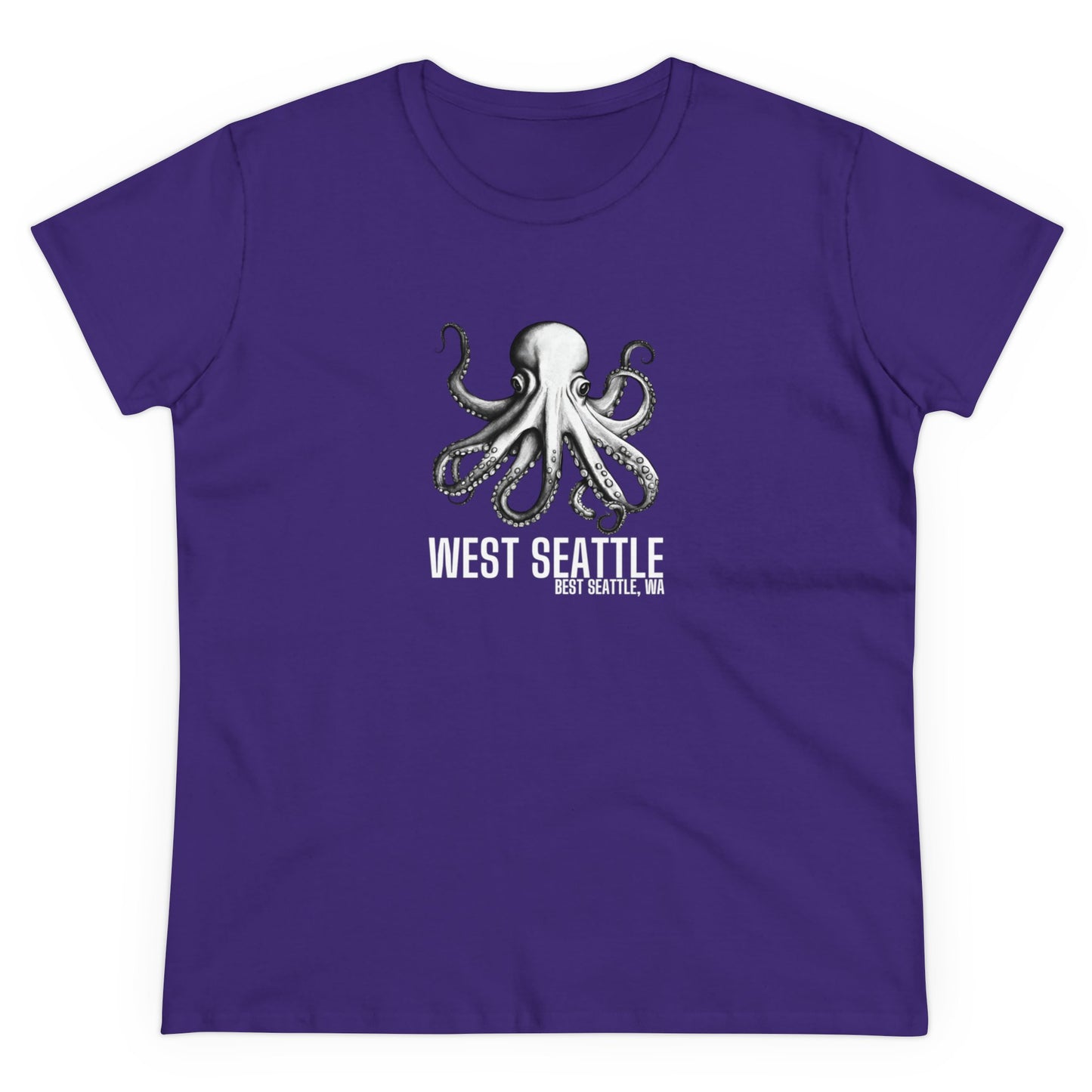 West Seattle Best Seattle Women's Midweight Cotton Tee