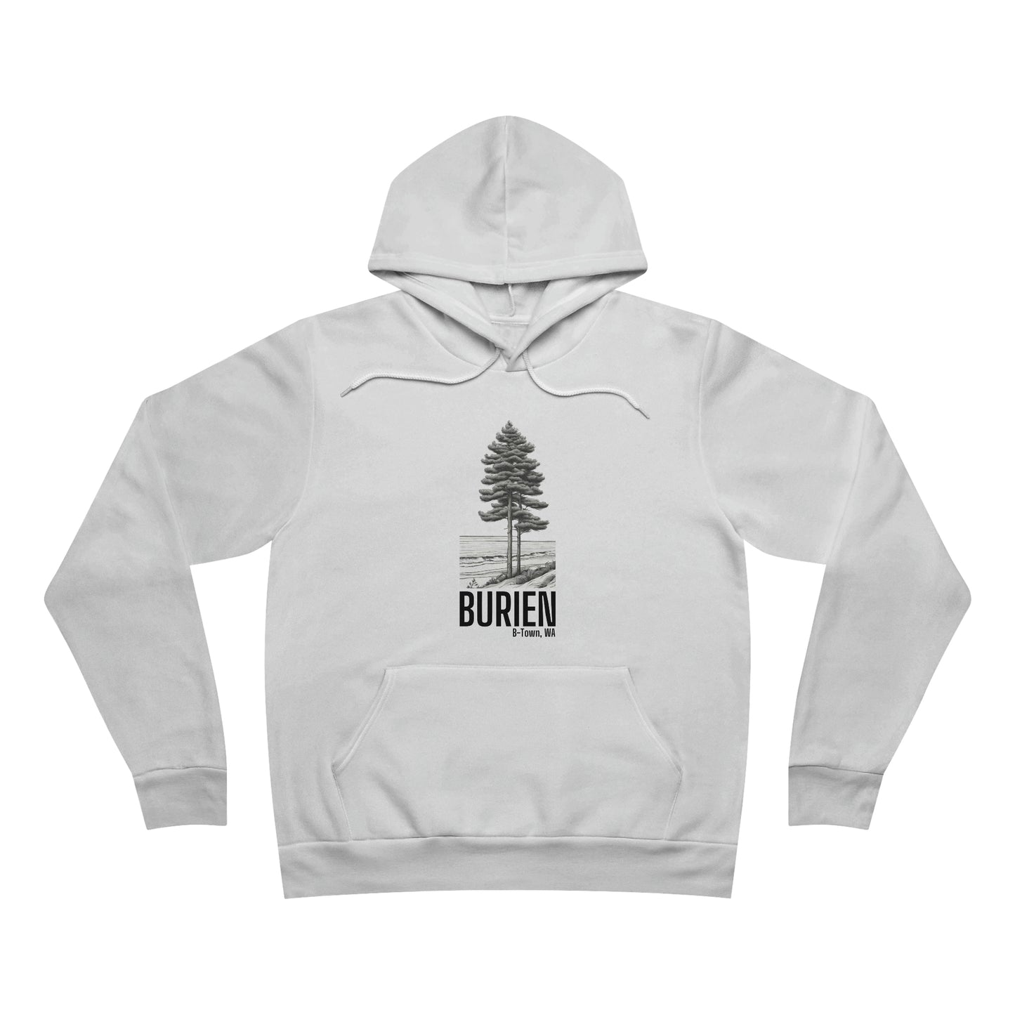 Burien Unisex Sponge Fleece Pullover Hoodie