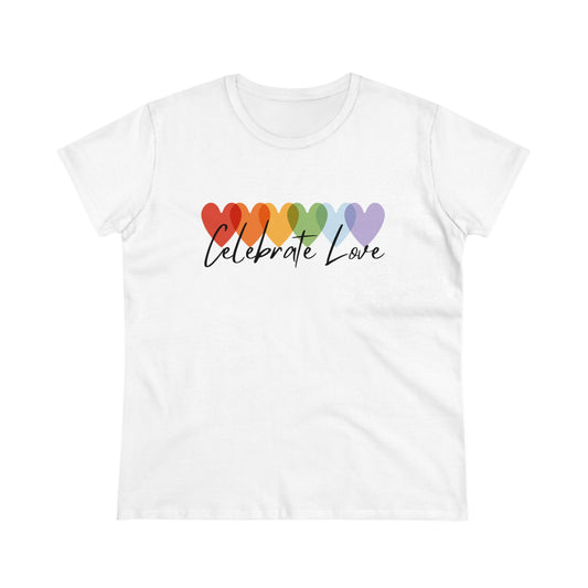 Celebrate Love Women's Midweight Cotton Tee