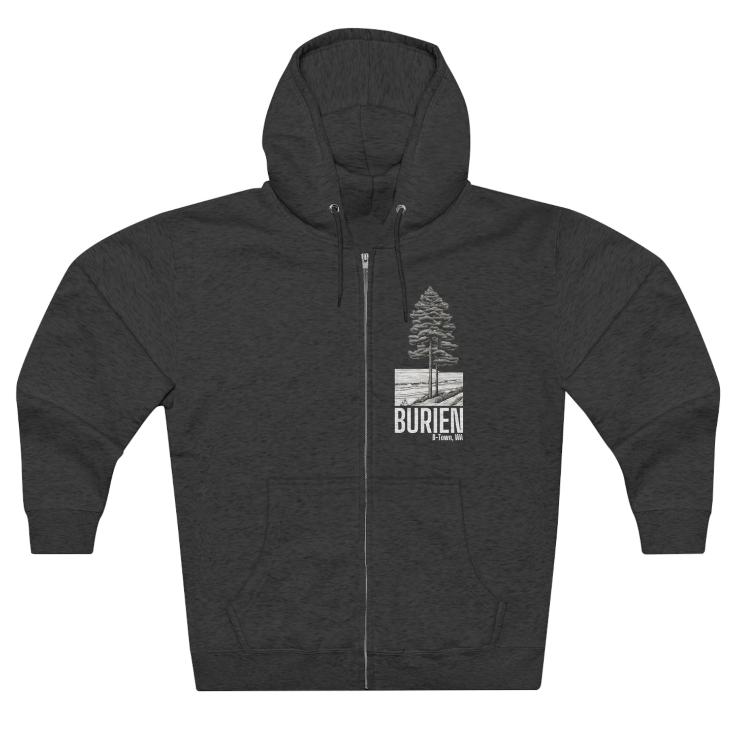 Burien WA Unisex Zip Hoodie