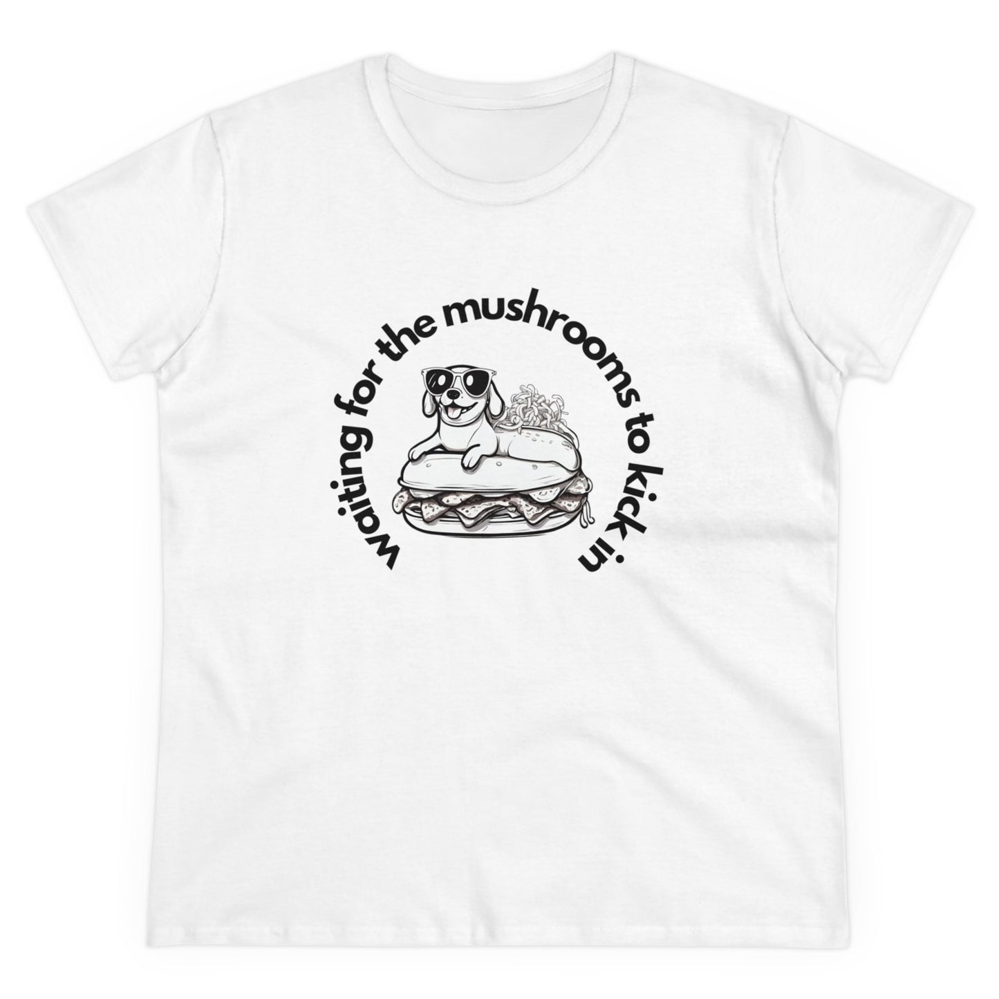 Waiting for the mushrooms Women's Midweight Cotton Tee