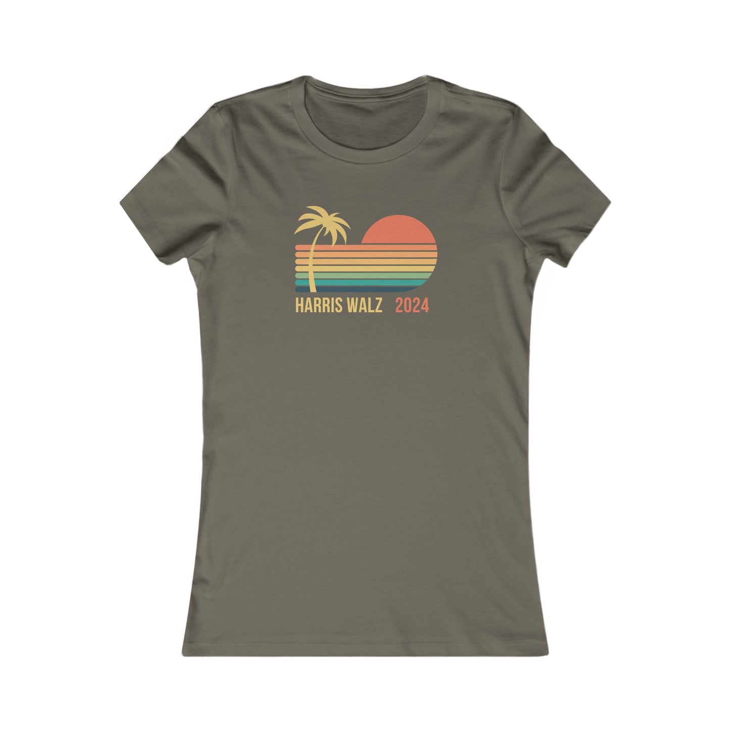 Palm Tree Harris Walz Women's Favorite Tee