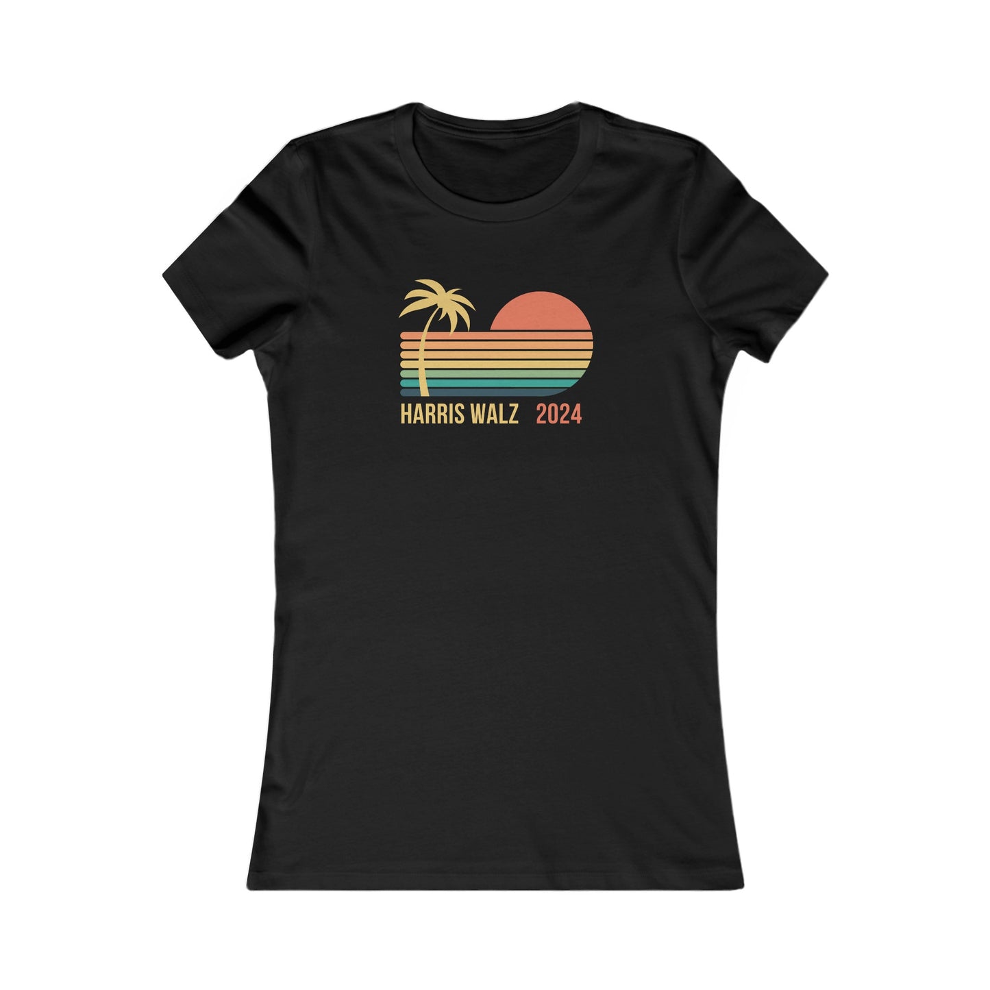 Palm Tree Harris Walz Women's Favorite Tee