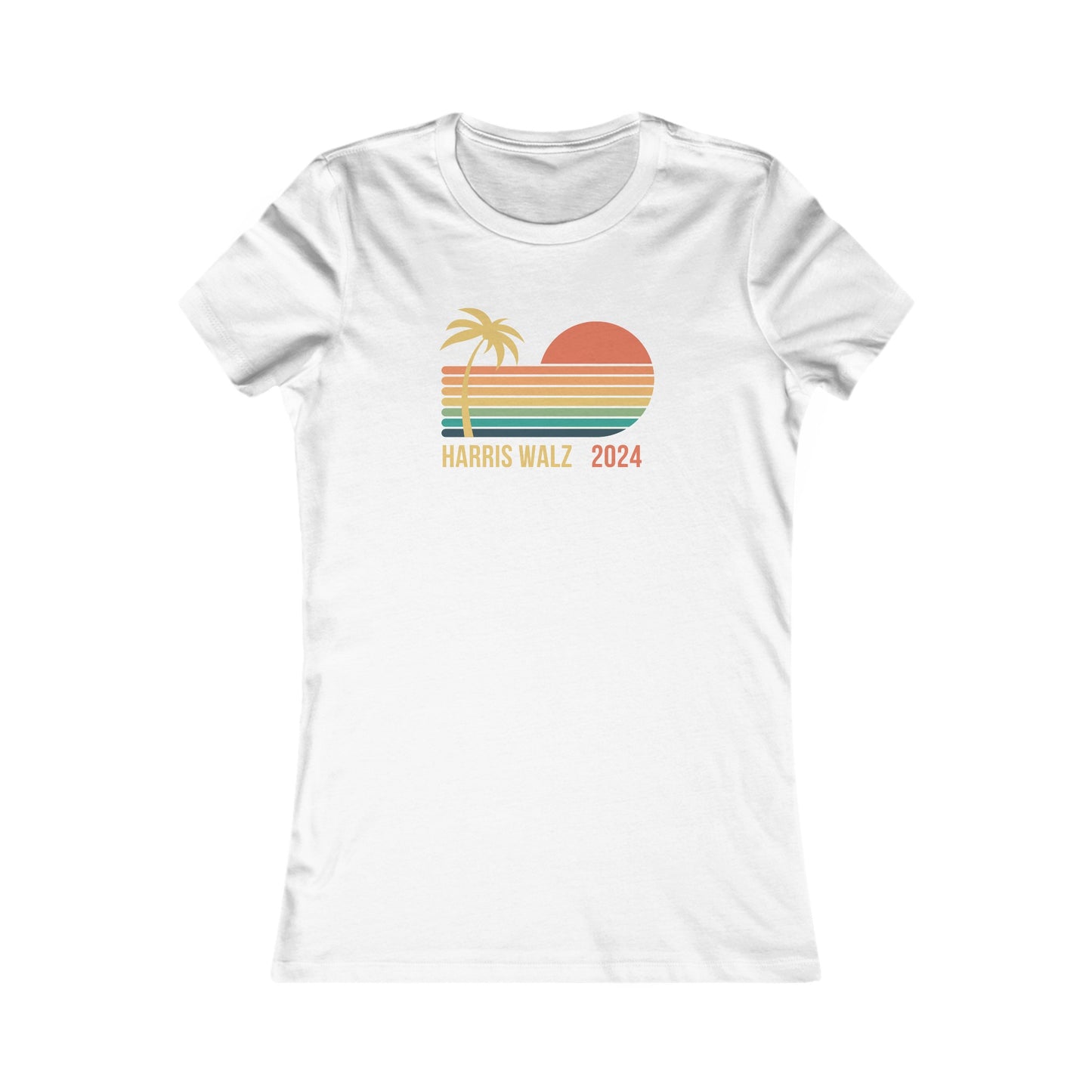 Palm Tree Harris Walz Women's Favorite Tee