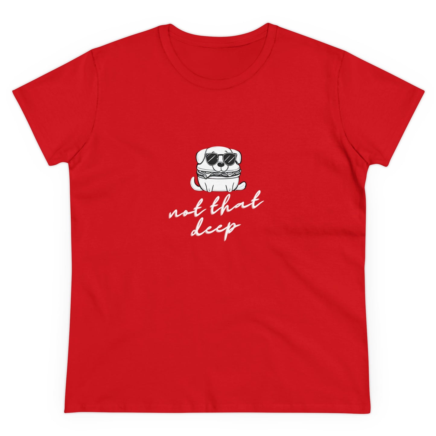 Not that deep Women's Midweight Cotton Tee