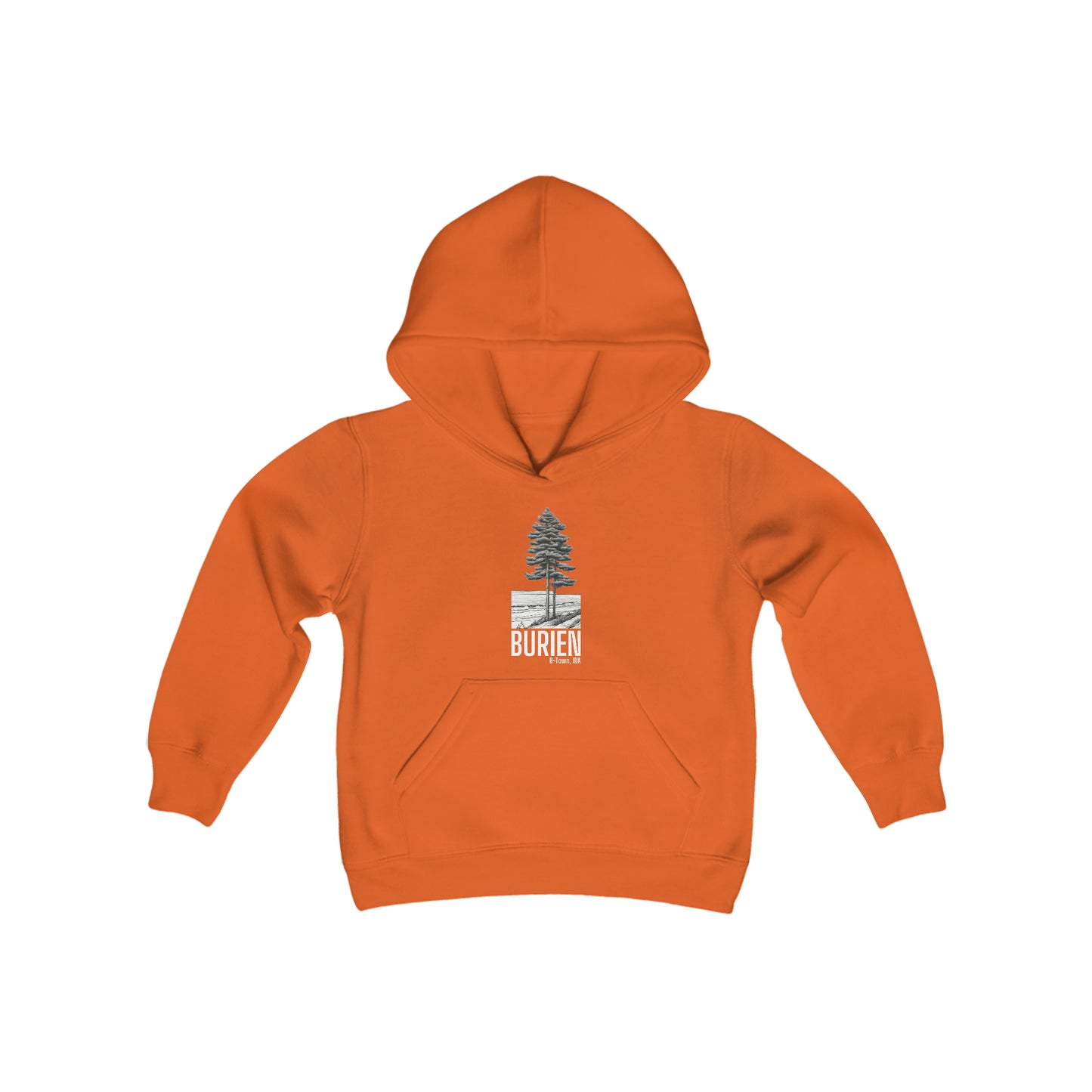 Burien WA Youth Heavy Blend Hooded Sweatshirt