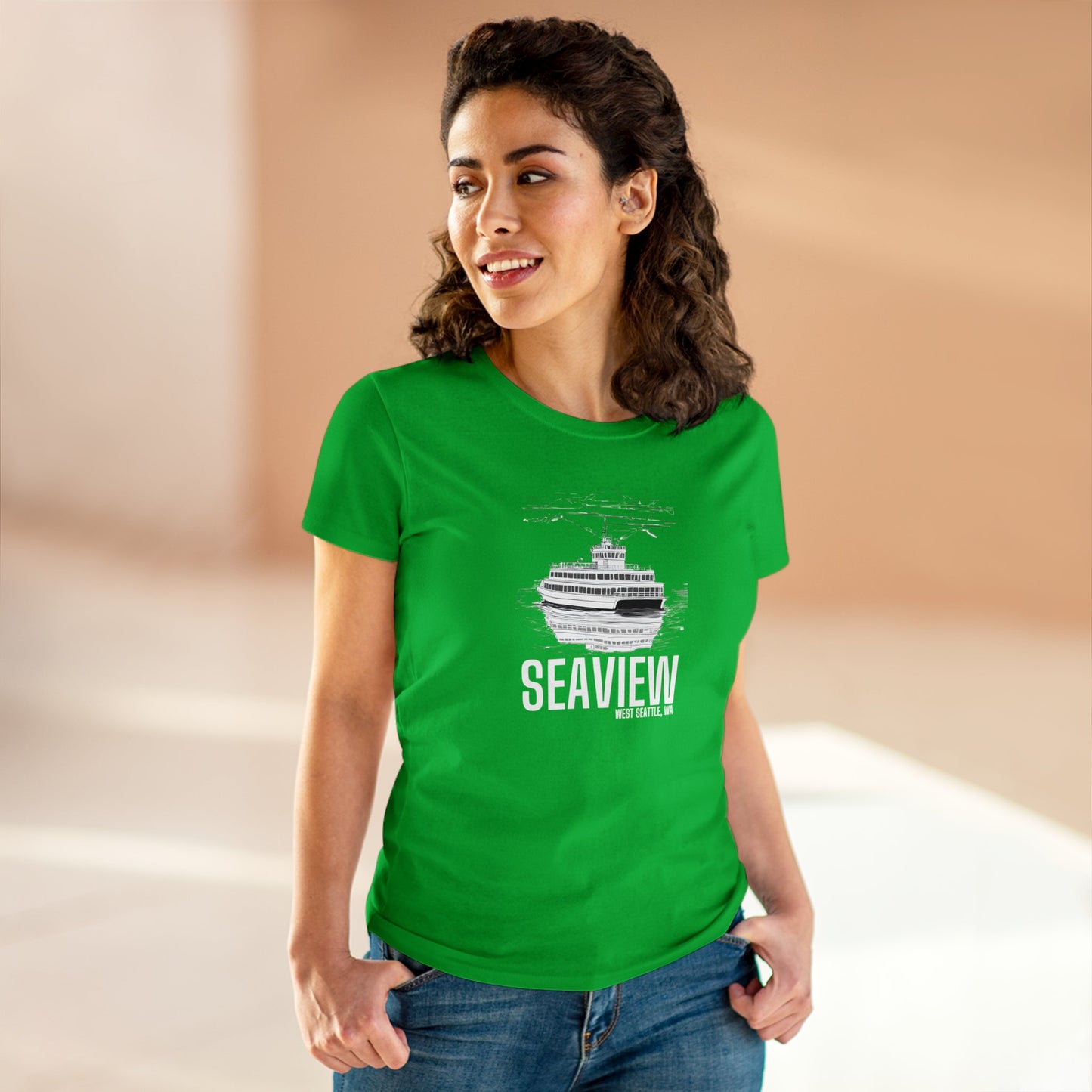 Seaview West Seattle Women's Midweight Cotton Tee