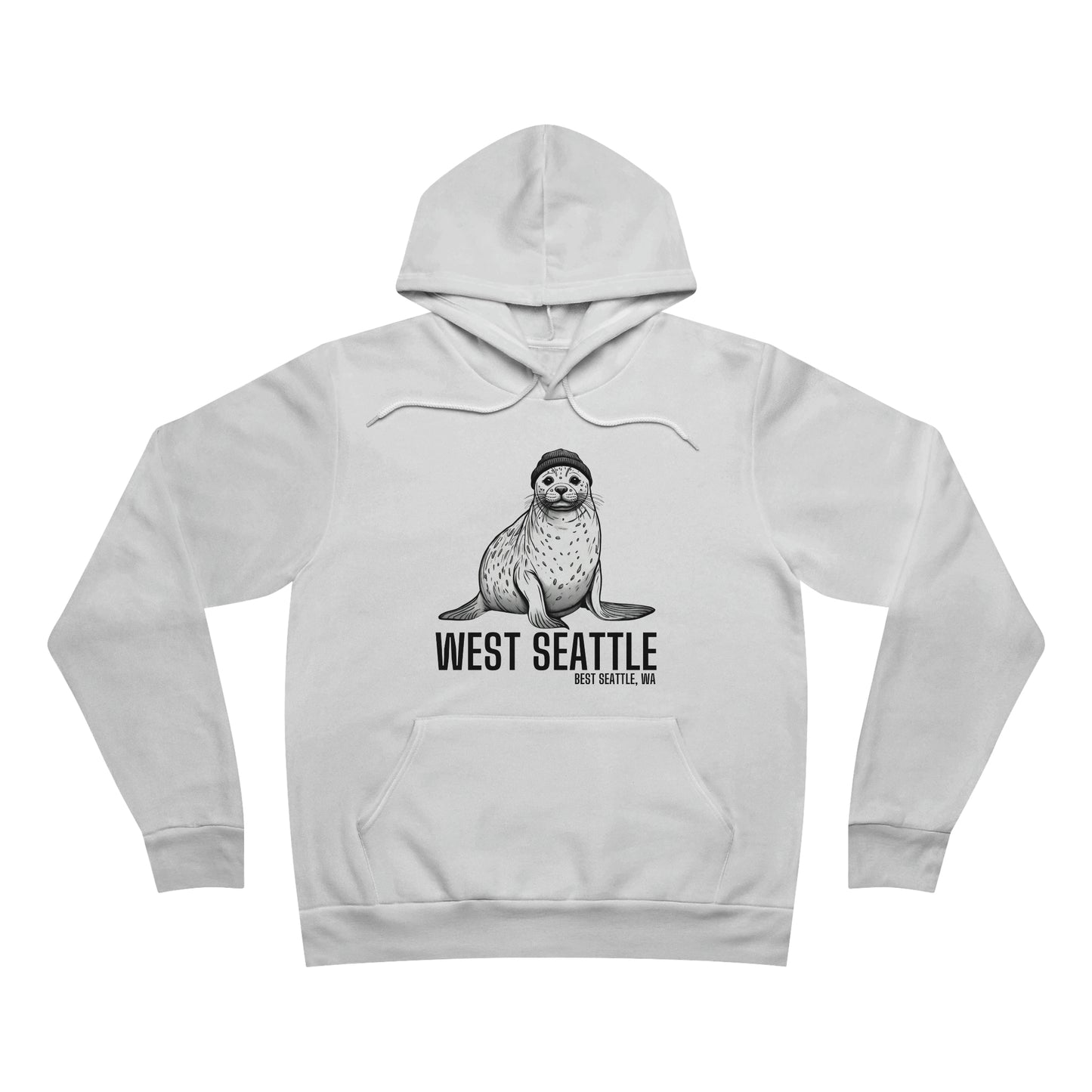 West Seattle Harbor Seal Unisex Sponge Fleece Pullover Hoodie