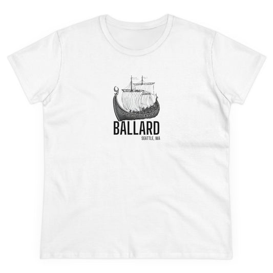 Ballard Seattle Women's Midweight Cotton Tee