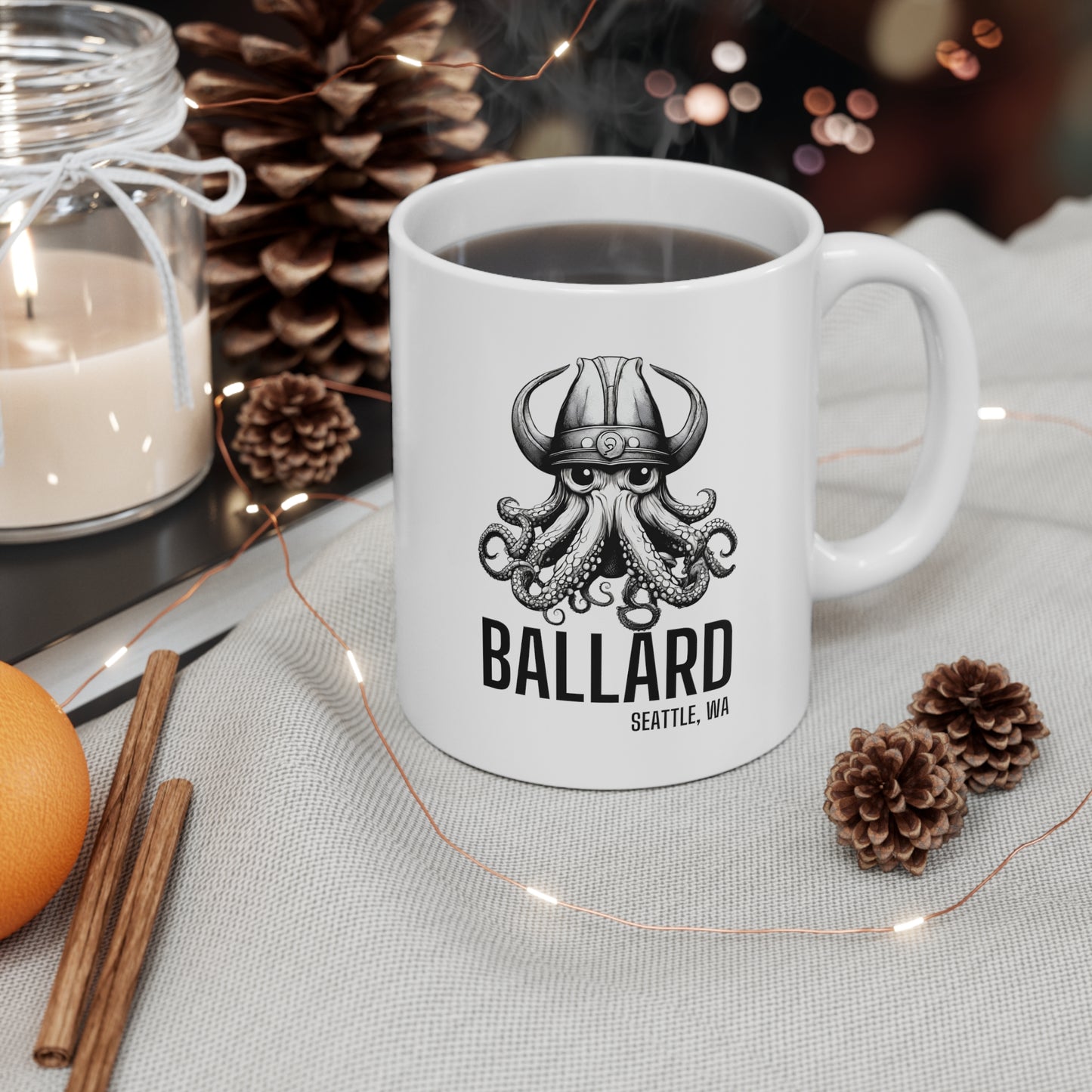 Ballard Octopus Ceramic Mug 11oz