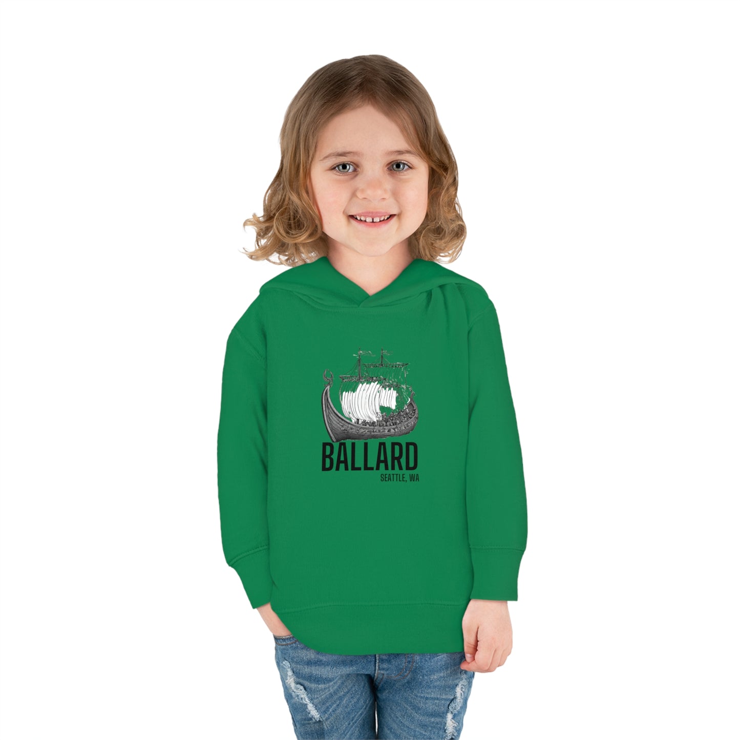 Ballard Seattle Toddler Pullover Fleece Hoodie