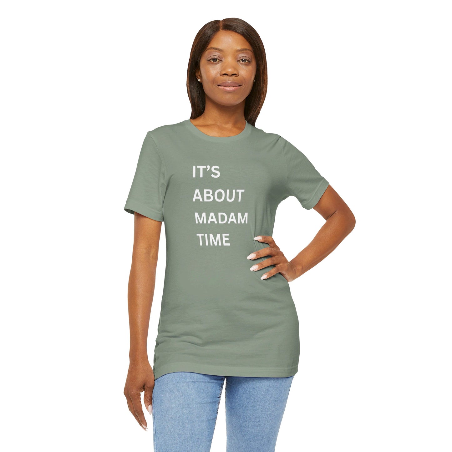 It’s About Madam Time Jersey Short Sleeve Tee