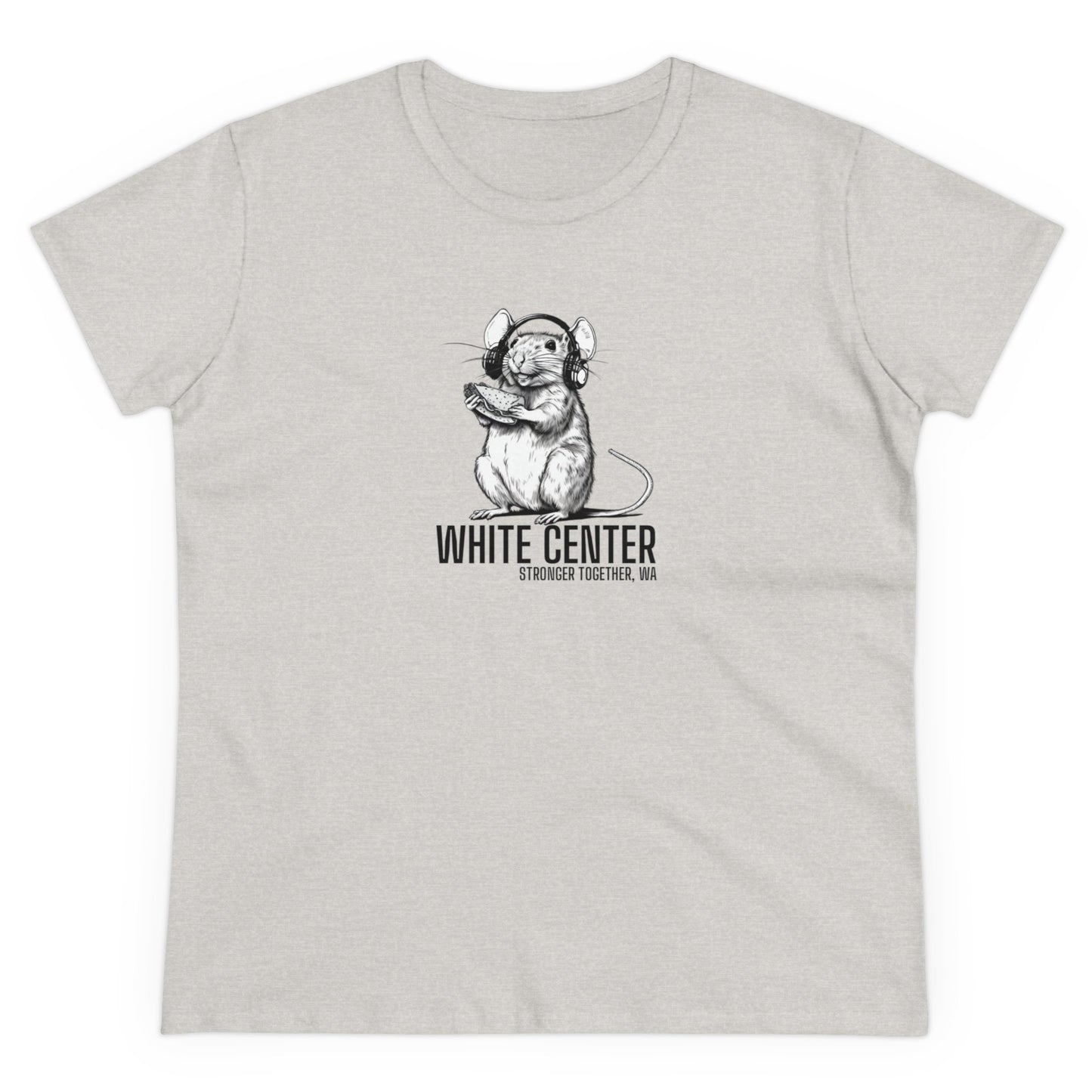 White Center WA Women's Midweight Cotton Tee