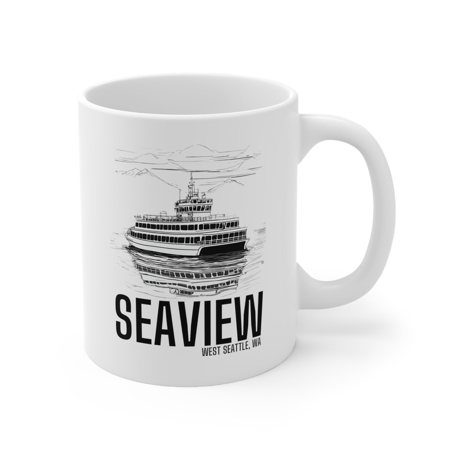 Seaview West Seattle Ceramic Mug 11oz