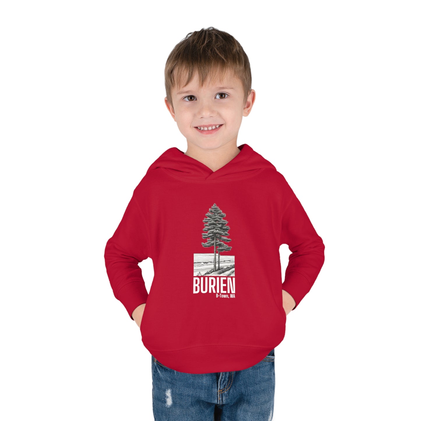 Burien WA Toddler Pullover Fleece Hoodie