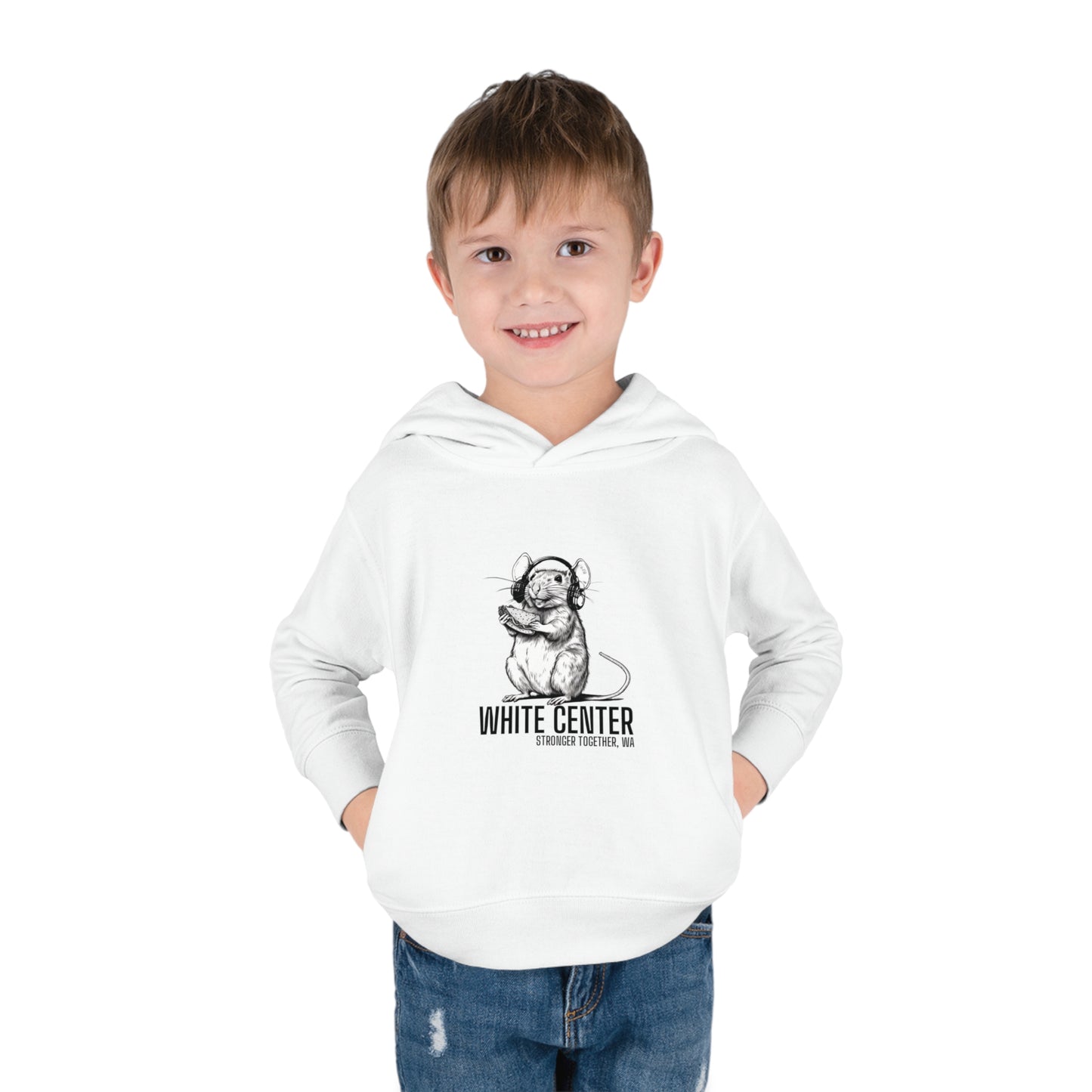 White Center, WA Toddler Pullover Fleece Hoodie