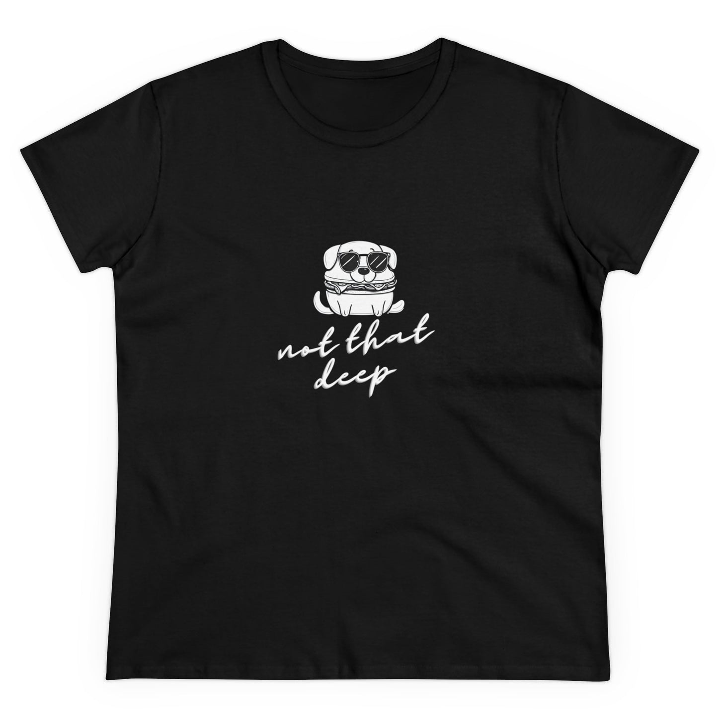 Not that deep Women's Midweight Cotton Tee