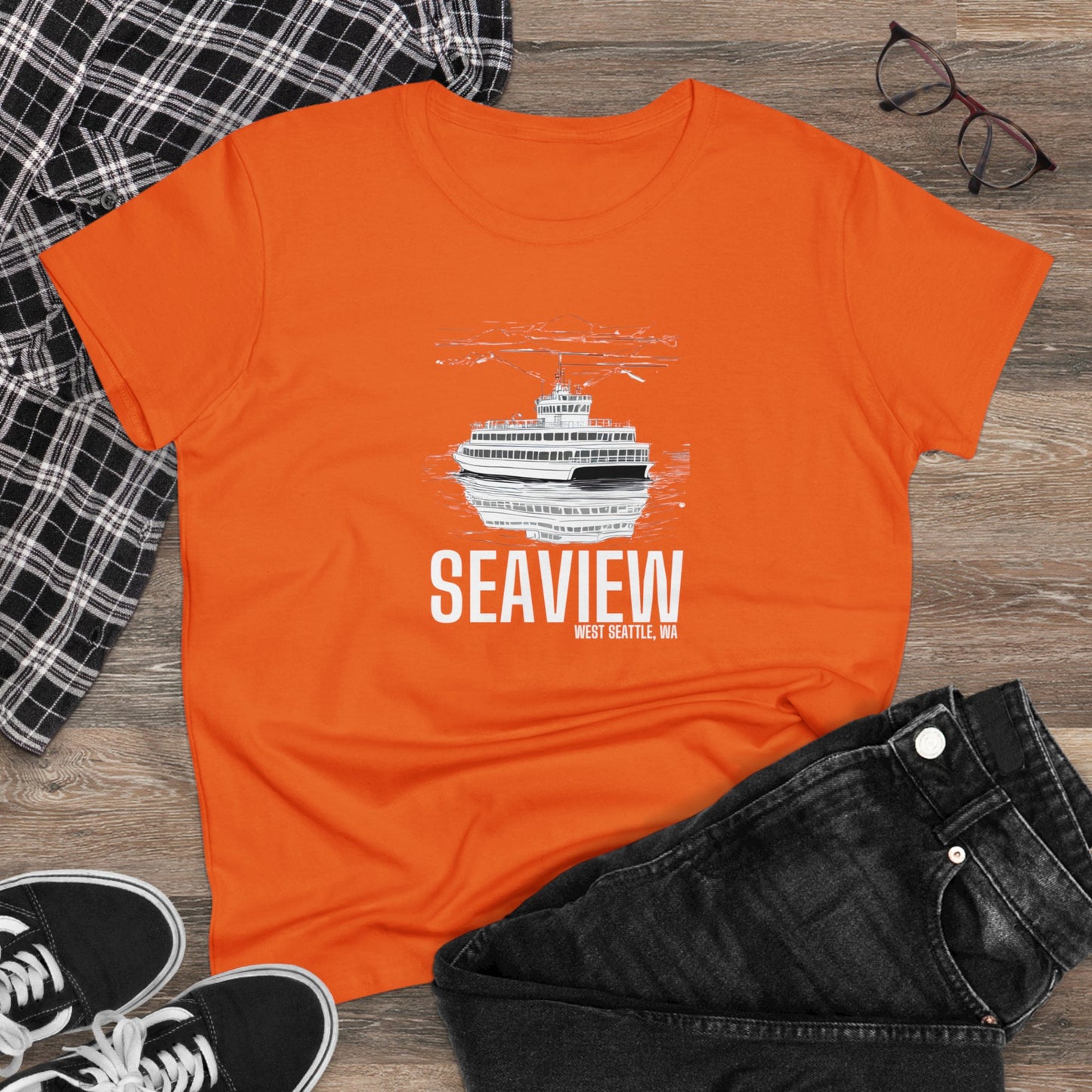 Seaview West Seattle Women's Midweight Cotton Tee