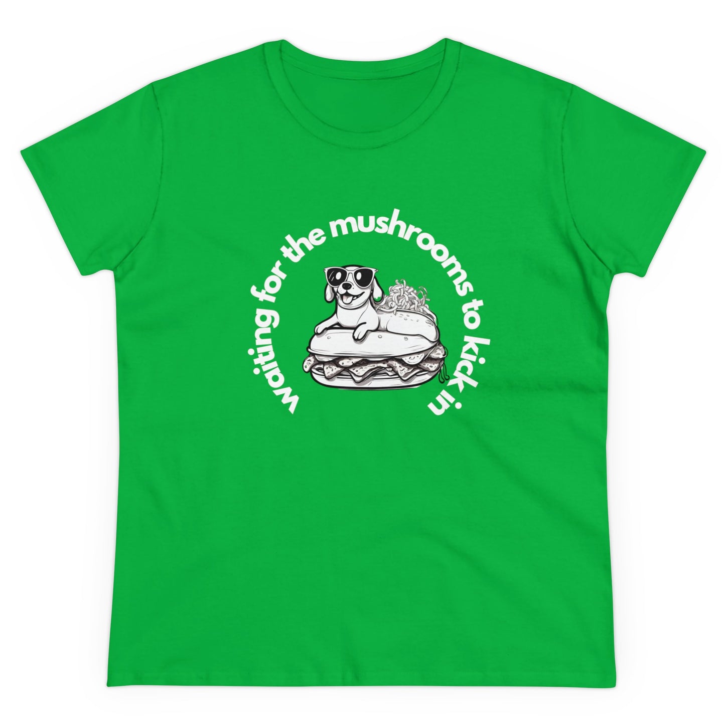 Waiting for the mushrooms Women's Midweight Cotton Tee