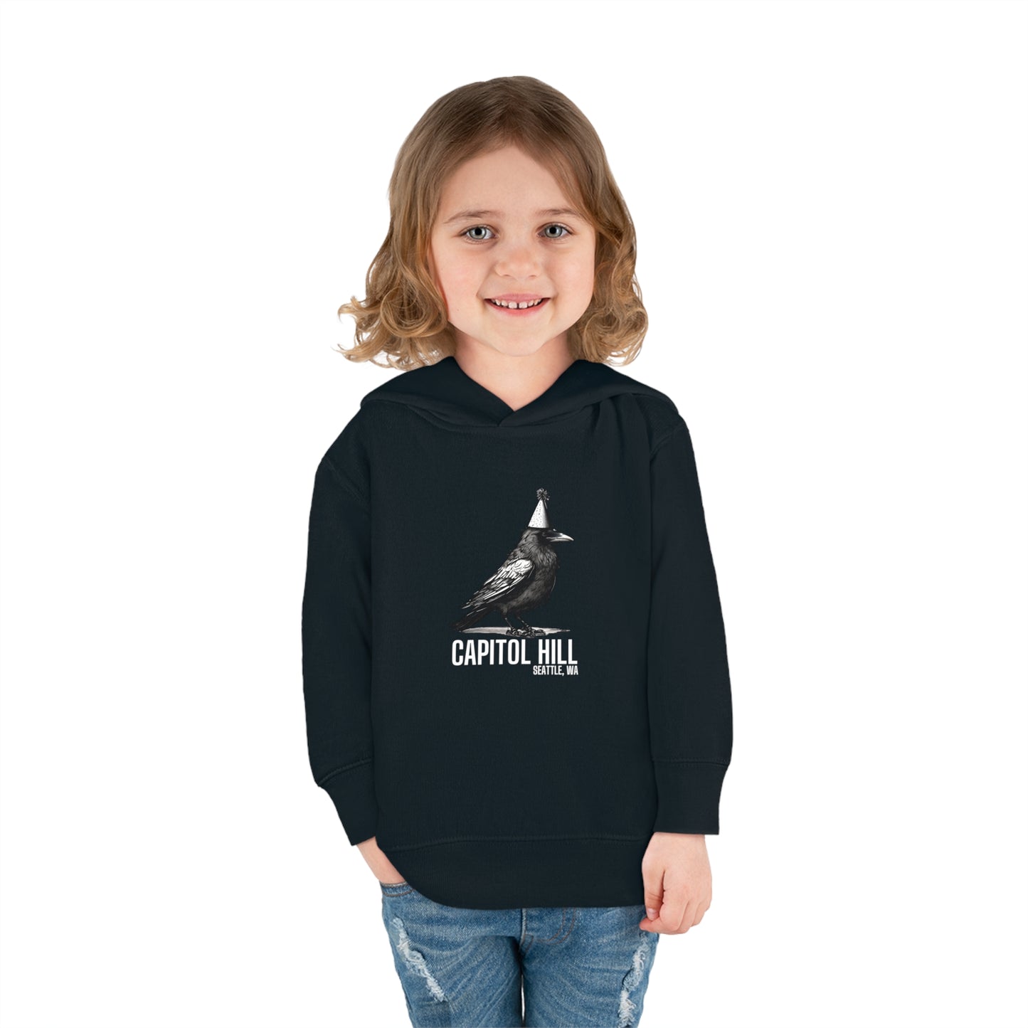 Capitol Hill Seattle Toddler Pullover Fleece Hoodie