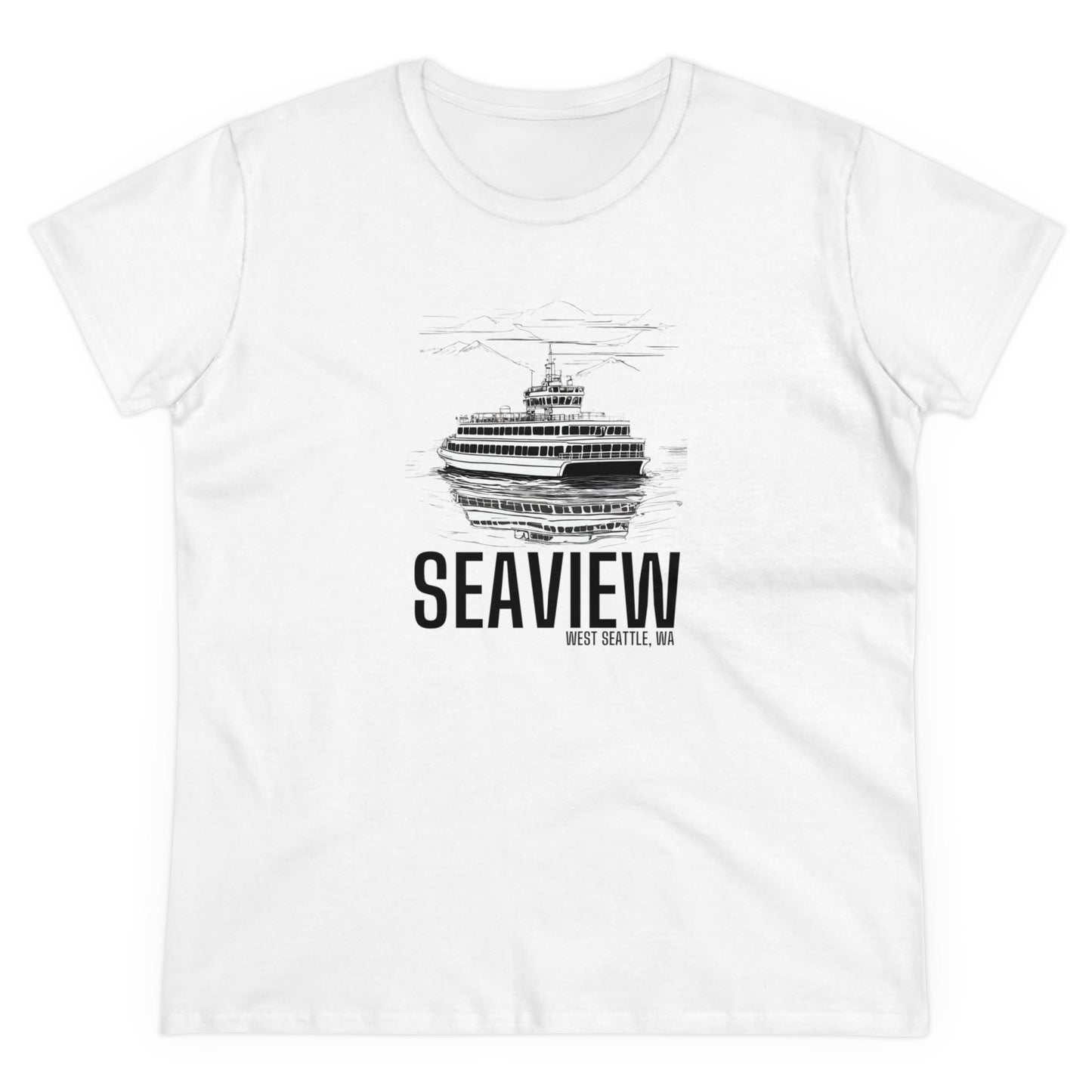 Seaview West Seattle Women's Midweight Cotton Tee