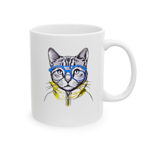 Cat Style Ceramic Mug, (11oz, 15oz)