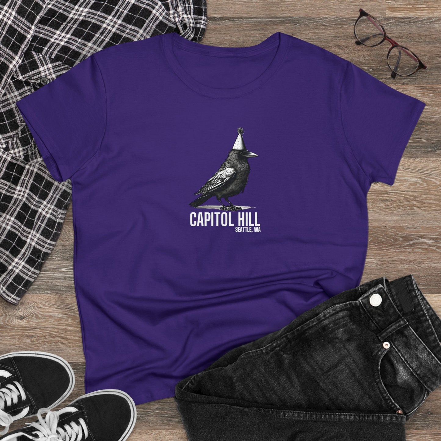 Capitol Hill Seattle Women's Midweight Cotton Tee