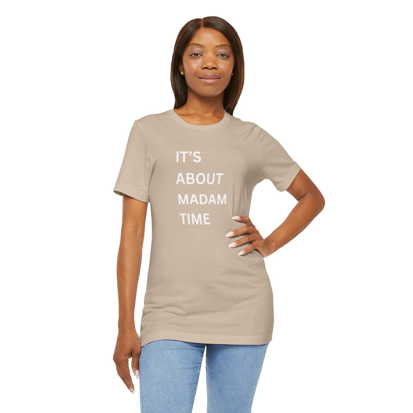 It’s About Madam Time Jersey Short Sleeve Tee