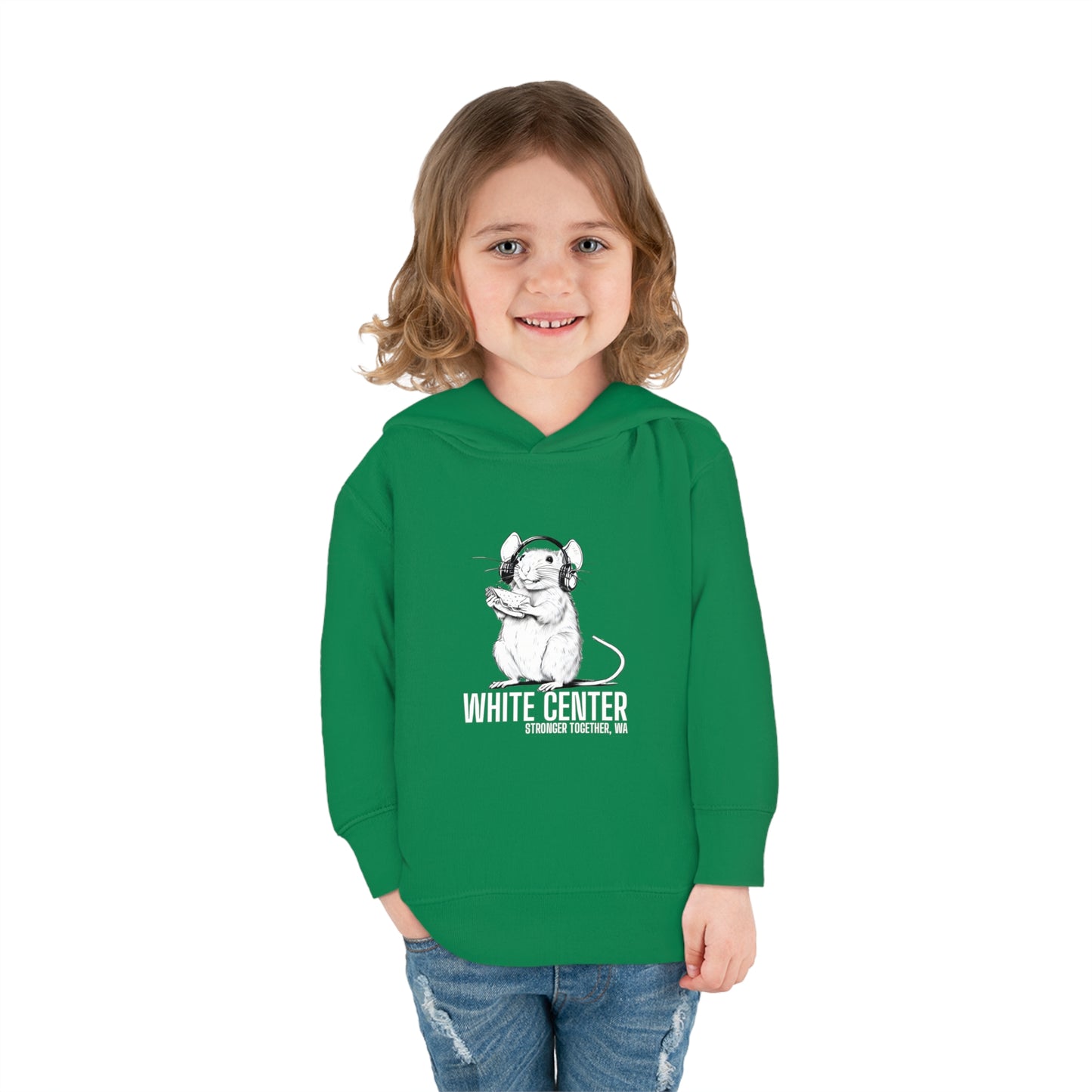 White Center, WA Toddler Pullover Fleece Hoodie