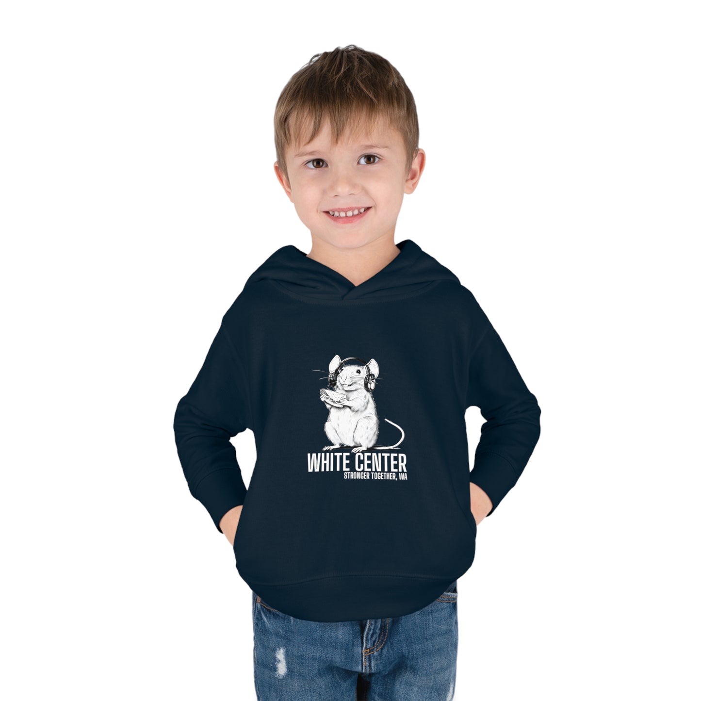 White Center, WA Toddler Pullover Fleece Hoodie