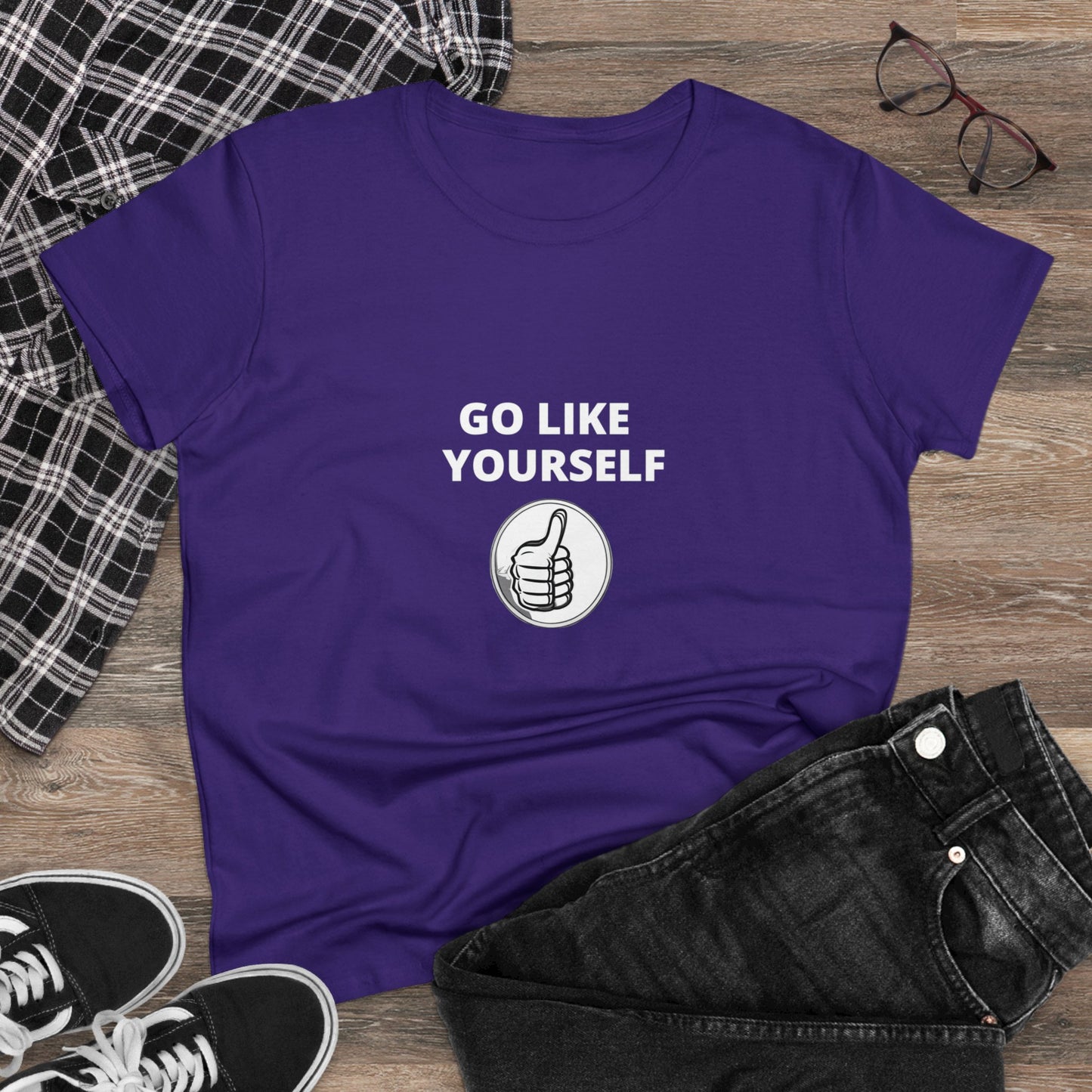 Go Like Yourself Women's Midweight Cotton Tee