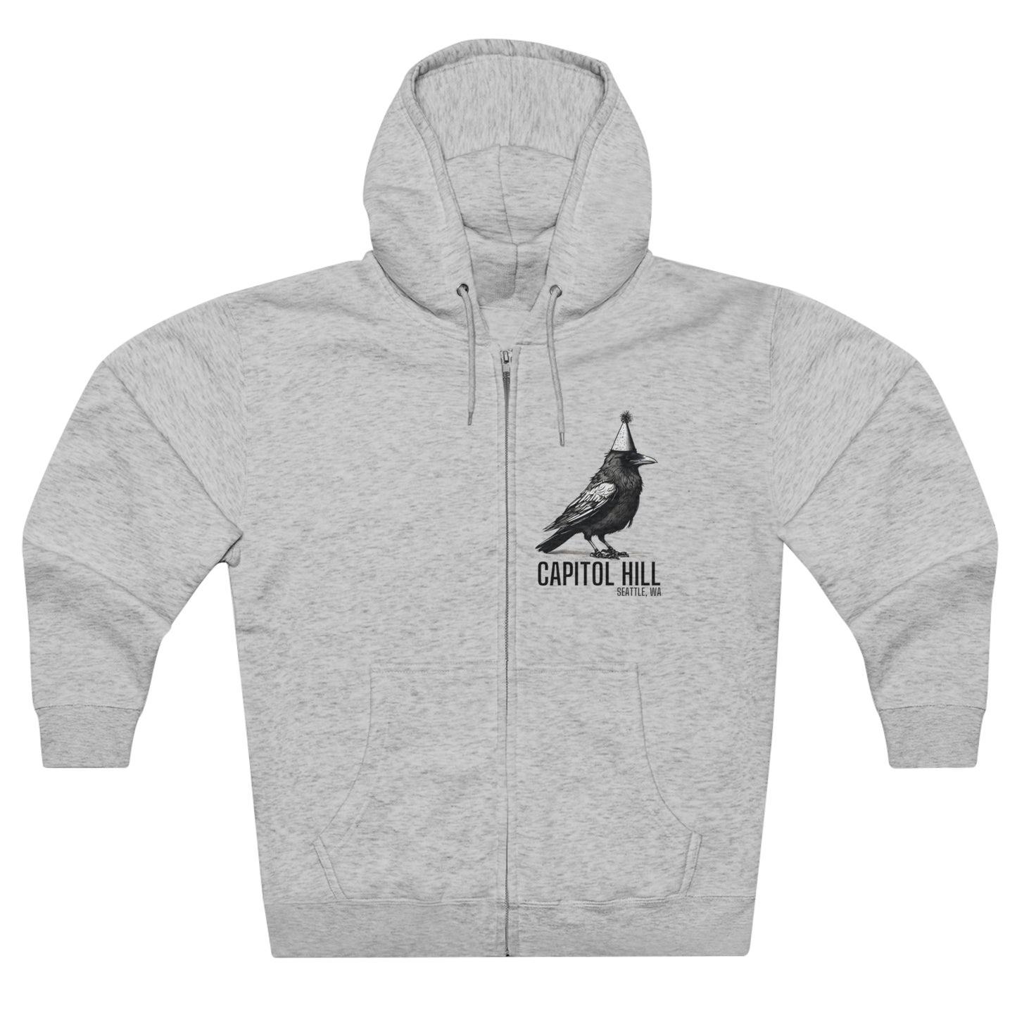 Capitol Hill Seattle Unisex Zip Hoodie