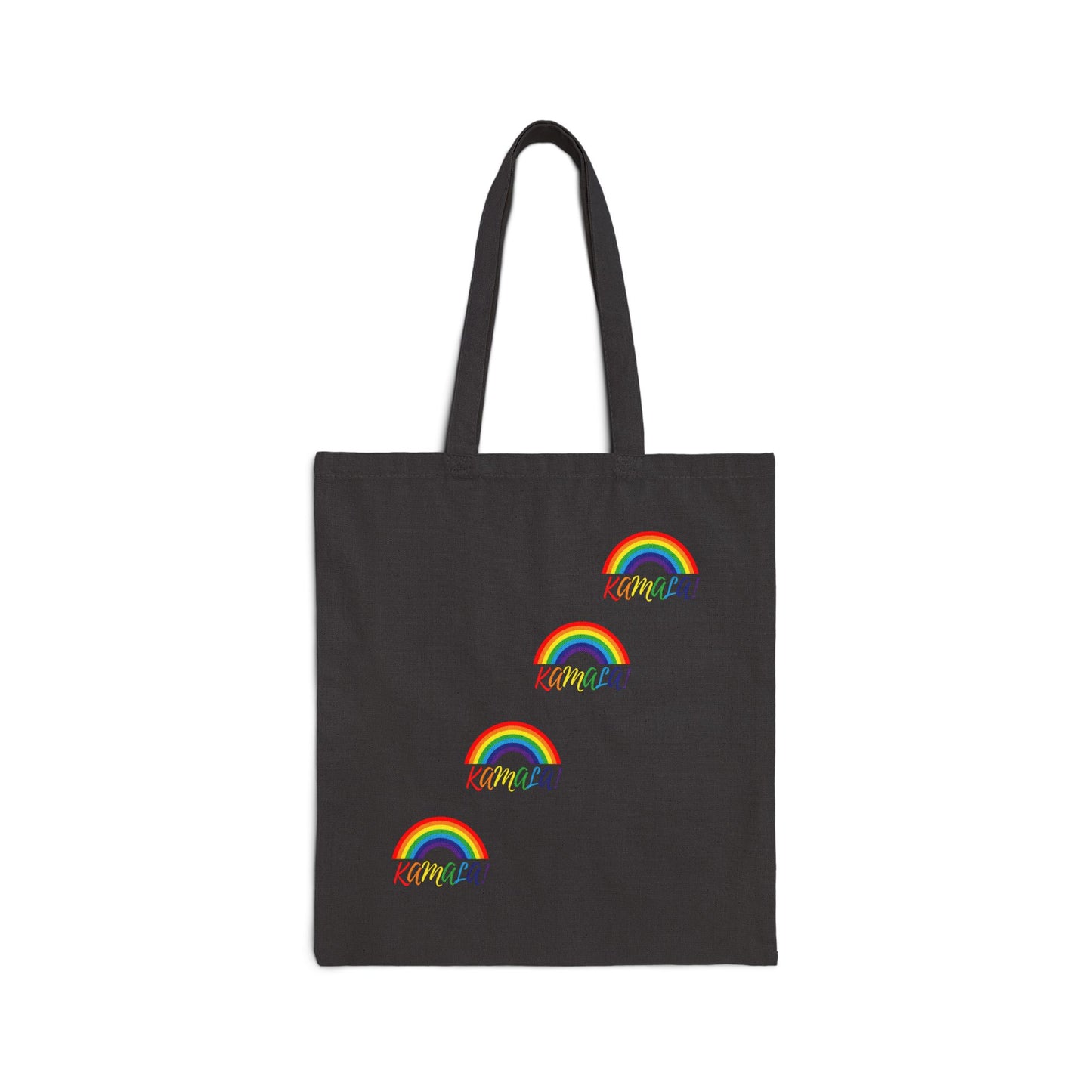 Rainbow Kamala Cotton Canvas Tote Bag